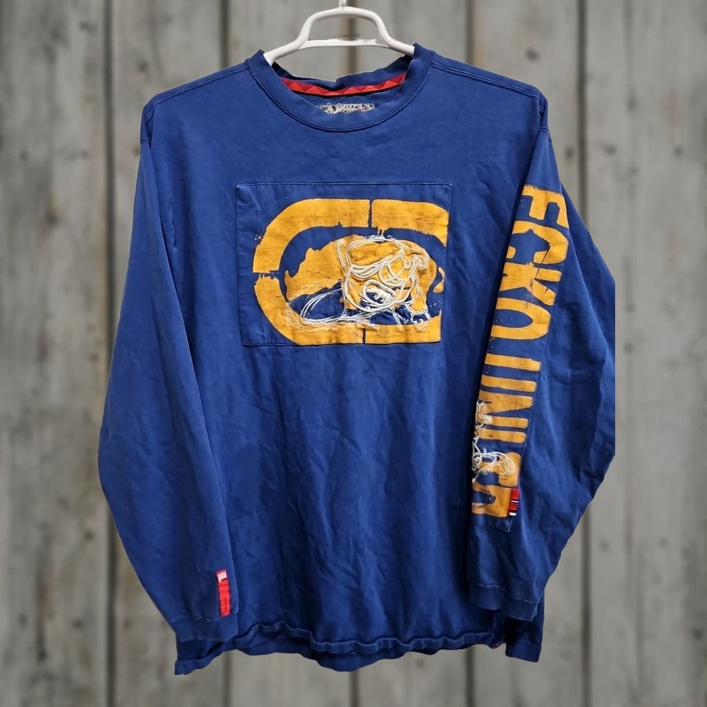 Ecko Unltd. VINTAGE Ecko Unltd T Shirt XL Blue Limited Edition 90s Hip Hop Logo Mens Short Sleeve Crew Neck Size US XL / EU 56 / 4 - 1 Thumbnail