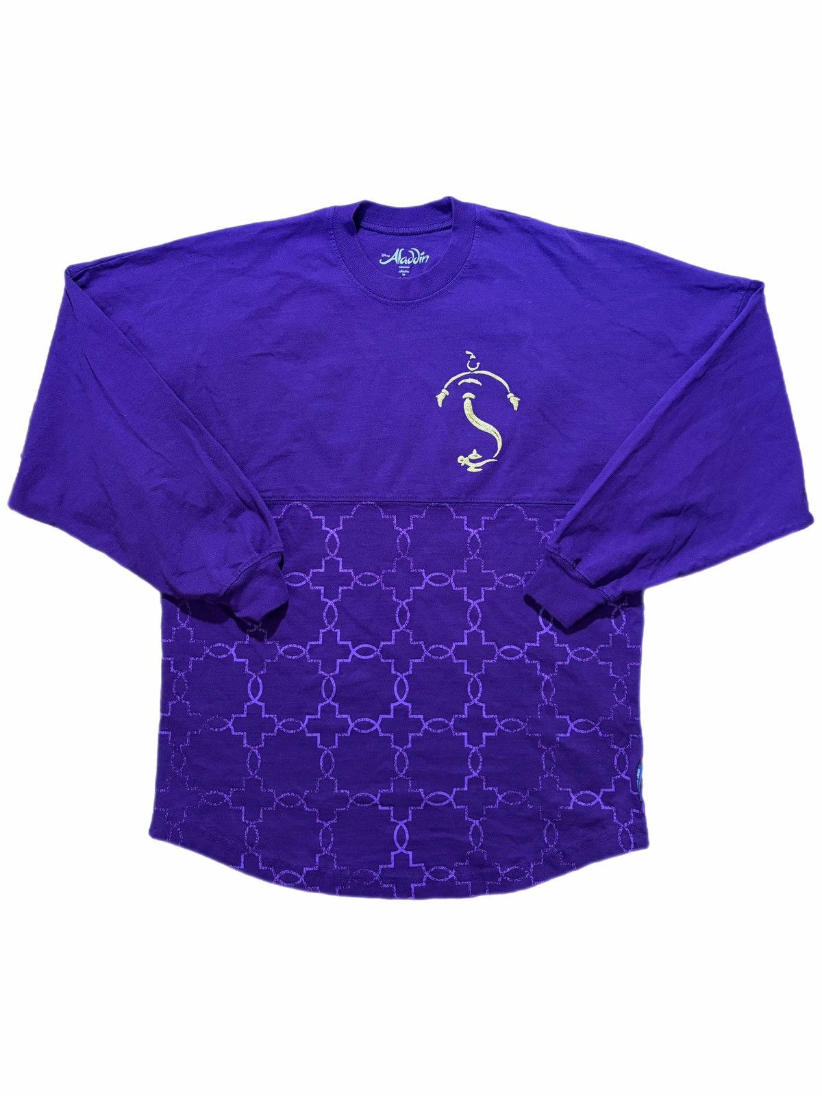 Disney Disney Shirt Aladdin Spirit Jersey Glitter Long Sleeve Genie Size XS / US 0-2 / IT 36-38 - 2 Thumbnail