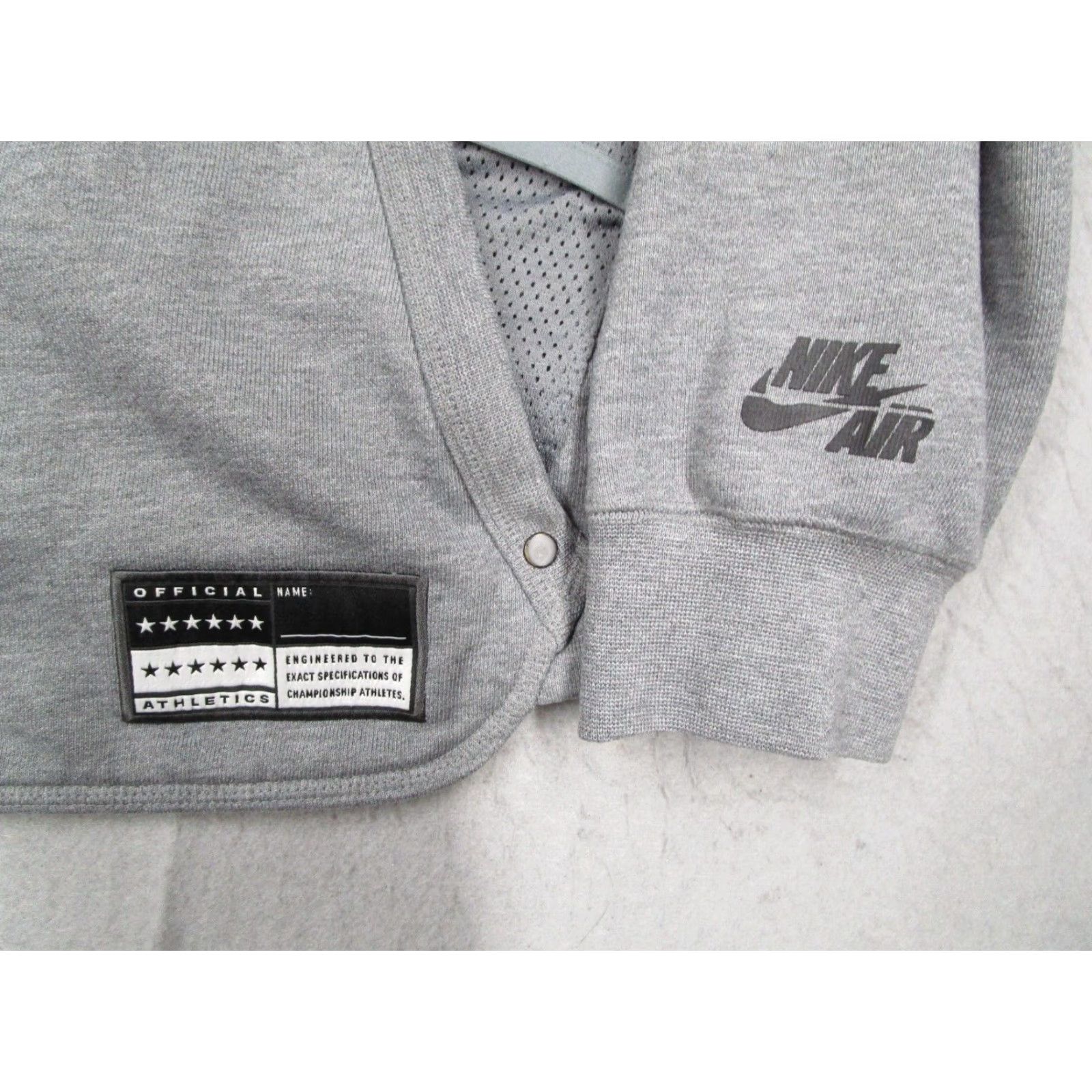 Nike Nike Jacket Mens 2XL Gray Full Zip Hooded Bomber Pocket Sports City Outdoor Basketball Pivot Hoodie Jacket Size US XXL / EU 58 / 5 - 4 Thumbnail