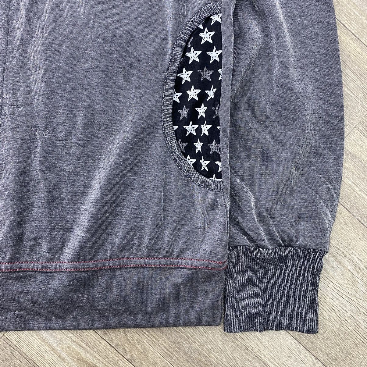 Balmain Vintage Balmain Paris Dark Gray Velour Zip-Up Hoodie Luxury Size US M / EU 48-50 / 2 - 10 Thumbnail