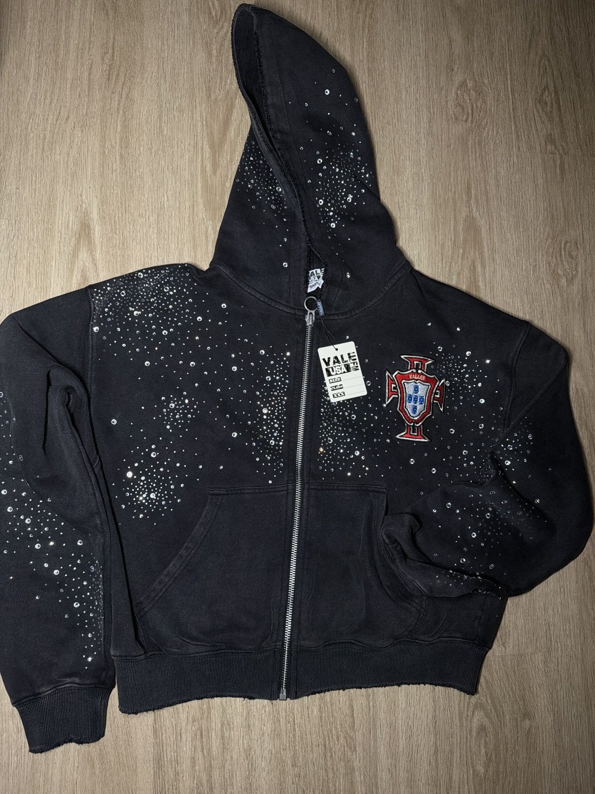 Vale Vale Rhinestone Hoodie Size US S / EU 44-46 / 1 - 1 Thumbnail