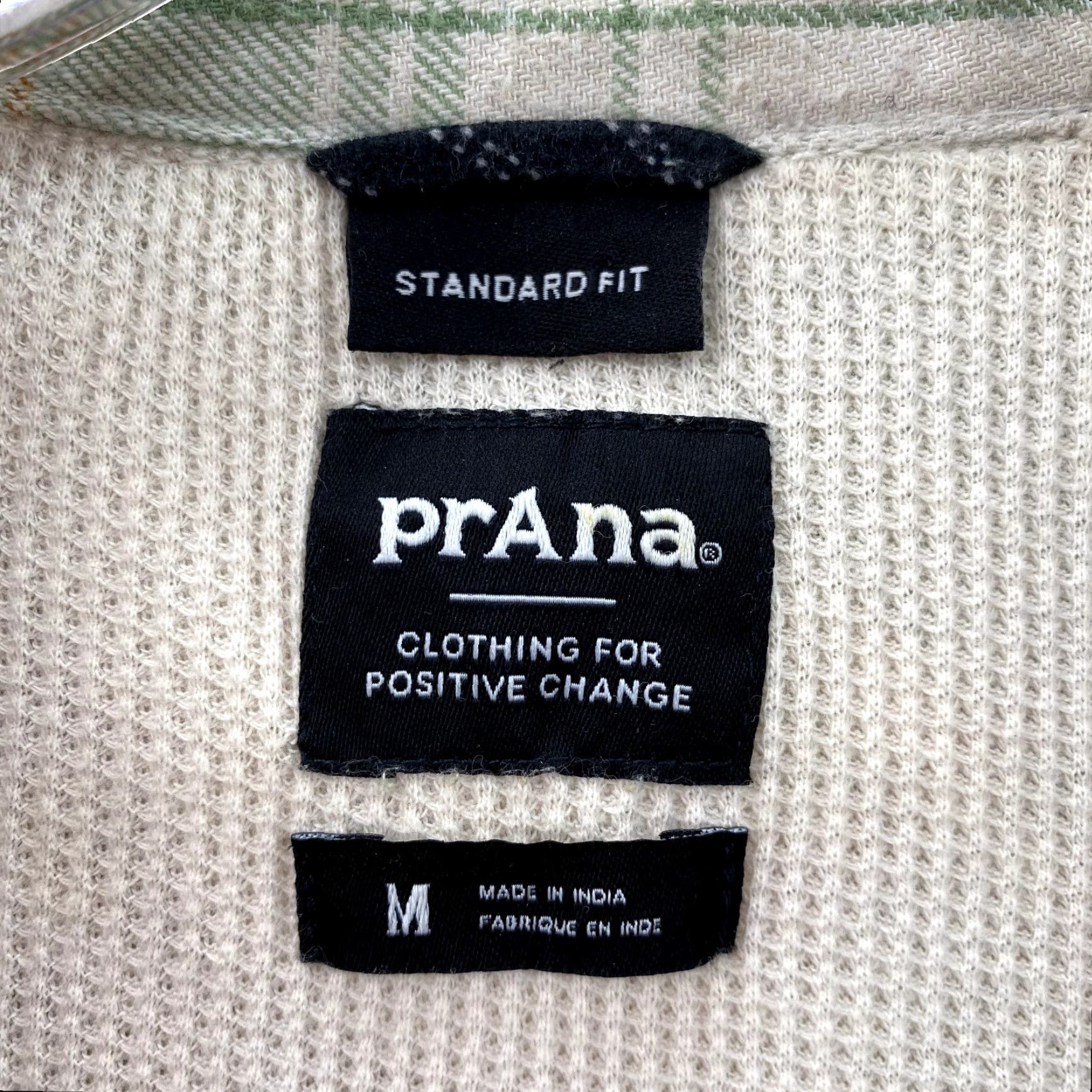 Prana prAna Shirt Men Medium Green Plaid Flannel Thermal Shacket Outdoor Camp Casual Workwear Size US M / EU 48-50 / 2 - 3 Thumbnail