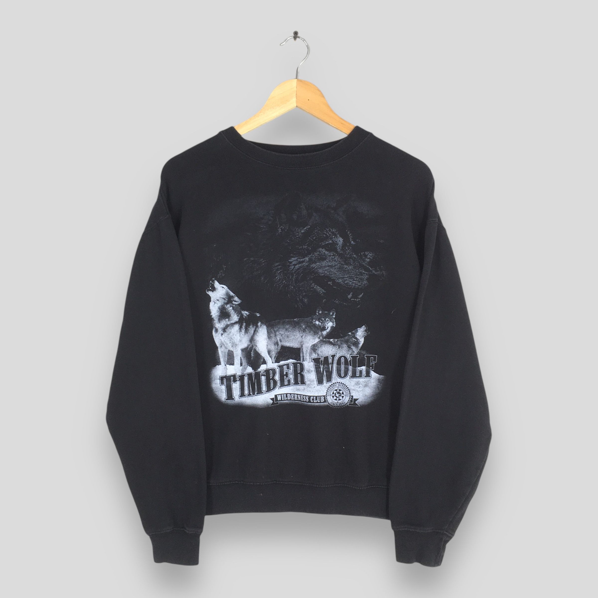 Habitat × Vintage Vintage 90s North American Timber Wolf Sweatshirt Mediu Size US M / EU 48-50 / 2 - 1 Thumbnail
