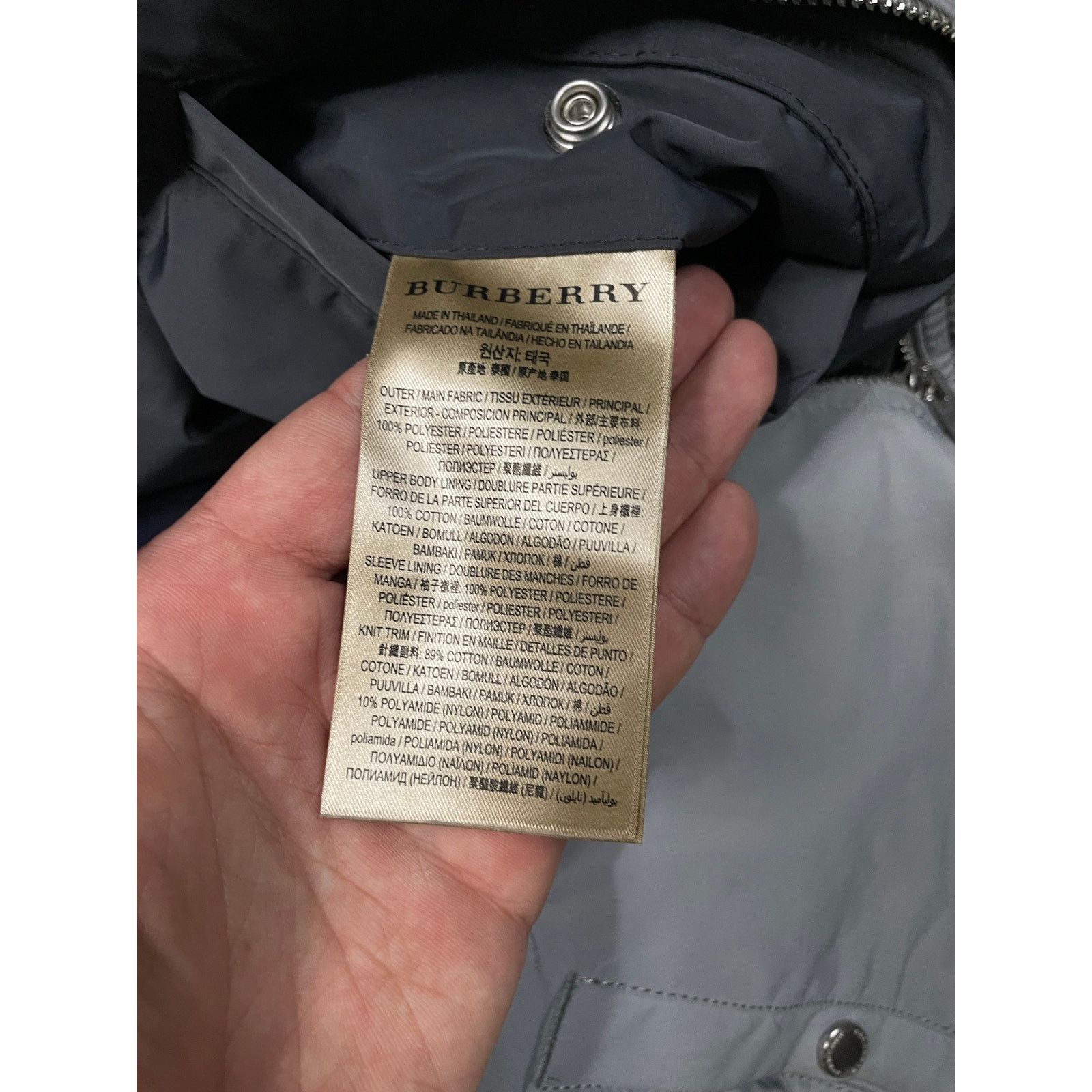 Burberry Burberry Windbreaker Grey 52 Used Size US L / EU 52-54 / 3 - 4 Thumbnail