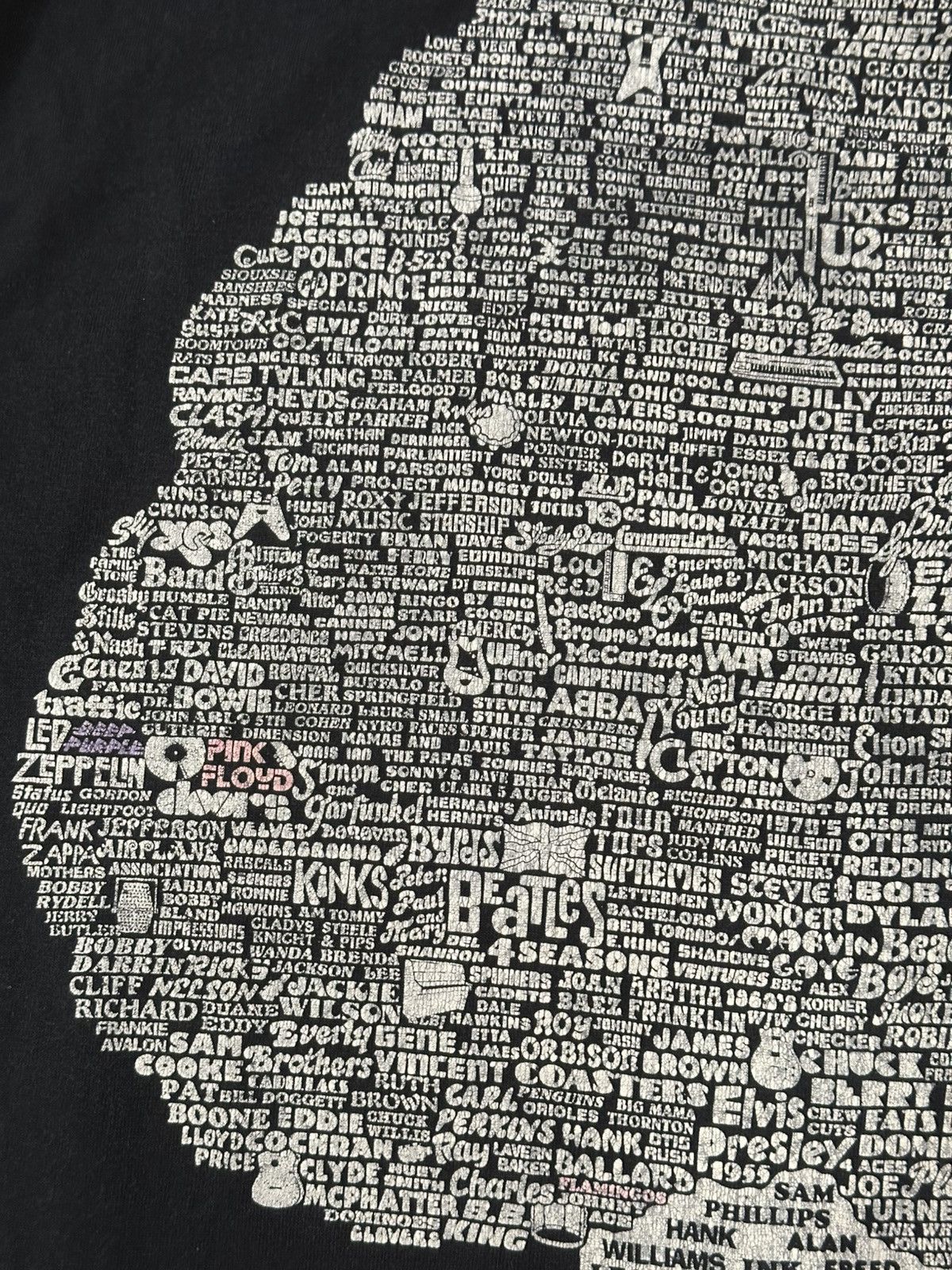 Band Tees Vintage 1992 Family Tree of Rock n Roll Screen Stars Large Size US L / EU 52-54 / 3 - 4 Thumbnail