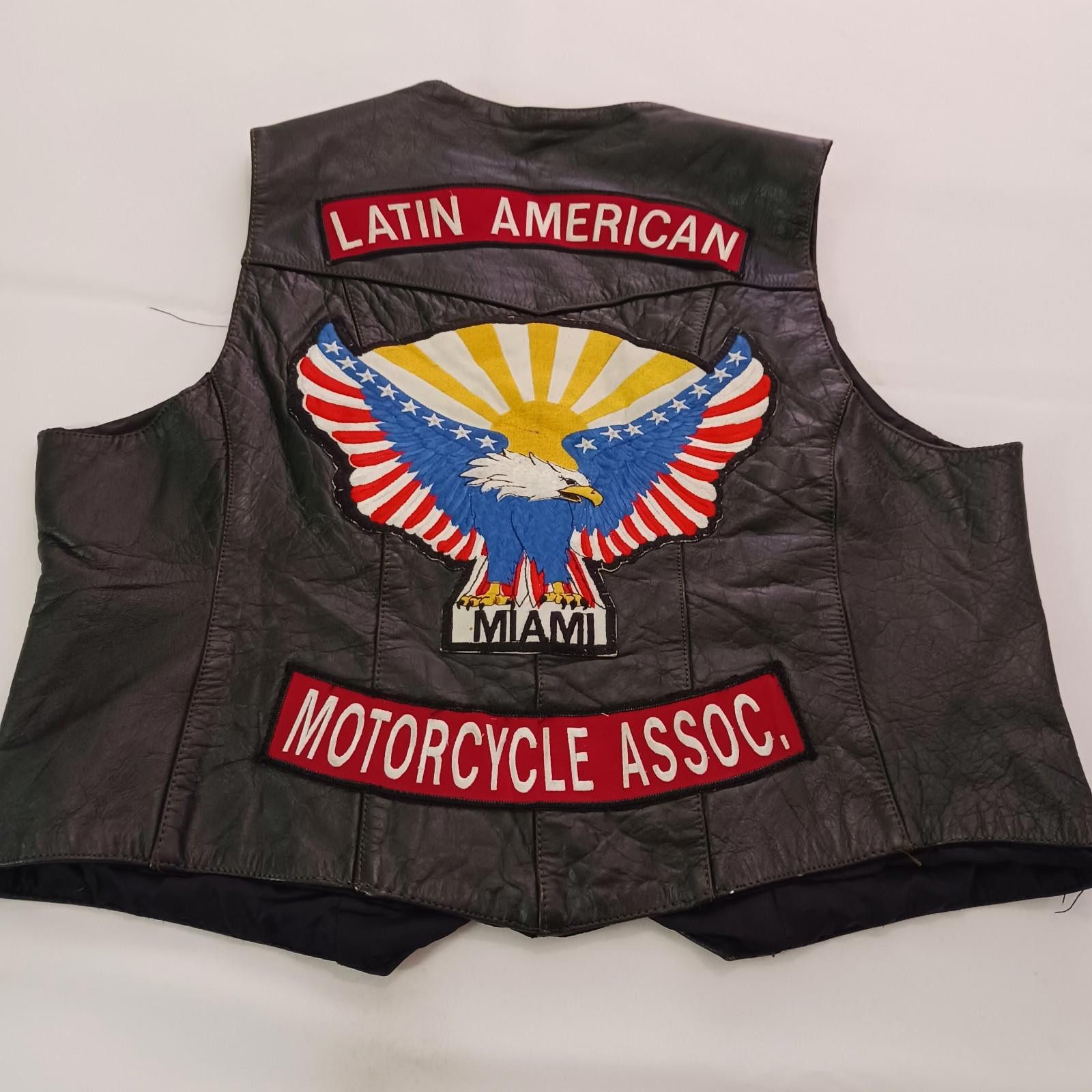 Genuine Leather Latin American Motorcycle Genuine Leather Men's Black 3XL Size US XXL / EU 58 / 5 - 2 Thumbnail
