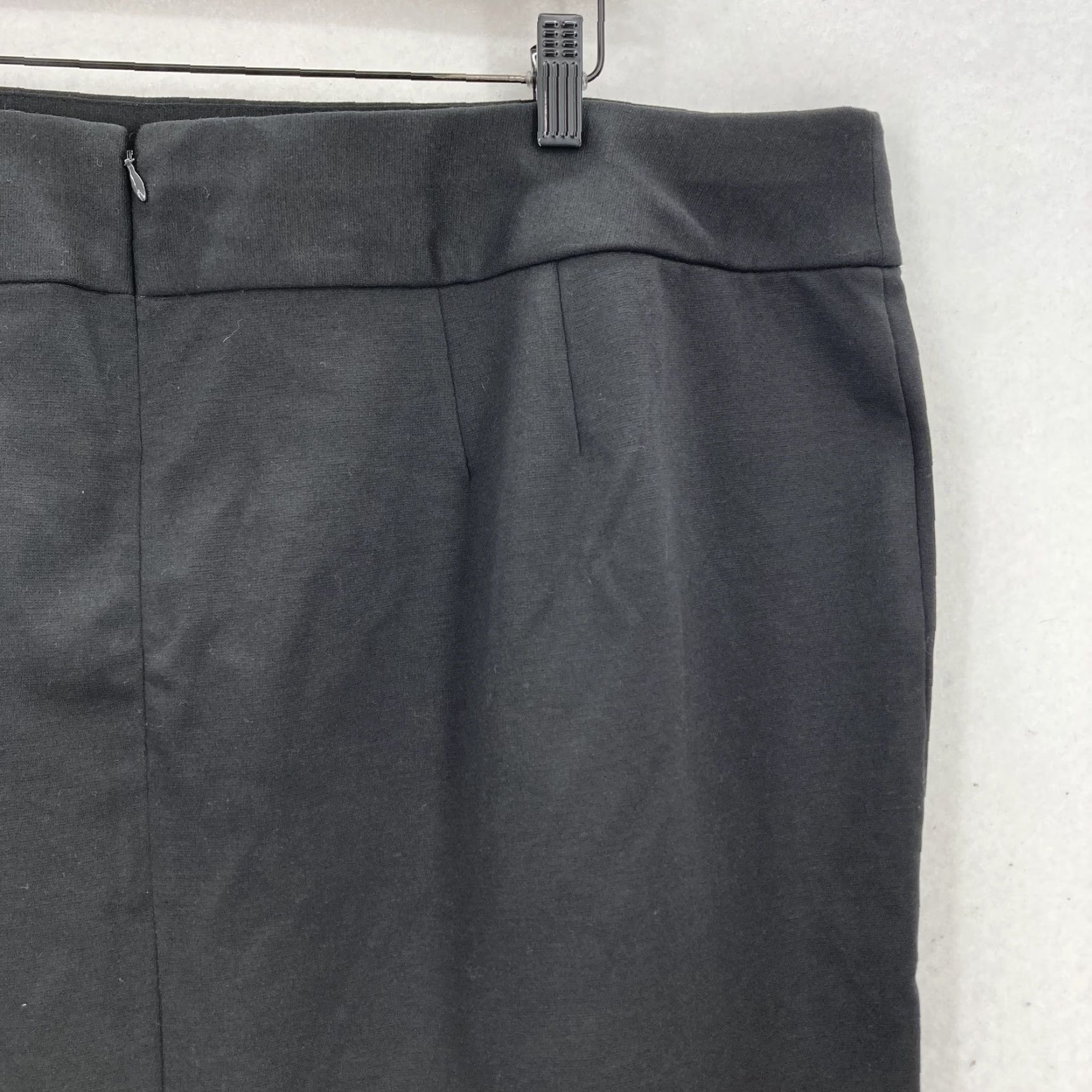 Vintage Lane Bryant Skirt Womens 24 Black Pencil Pull On Career Office Stretch Classic Skirt Womens 24 Black Pencil Pull On Career Office Stretch Classic Size 42" / US 20 - 7 Thumbnail