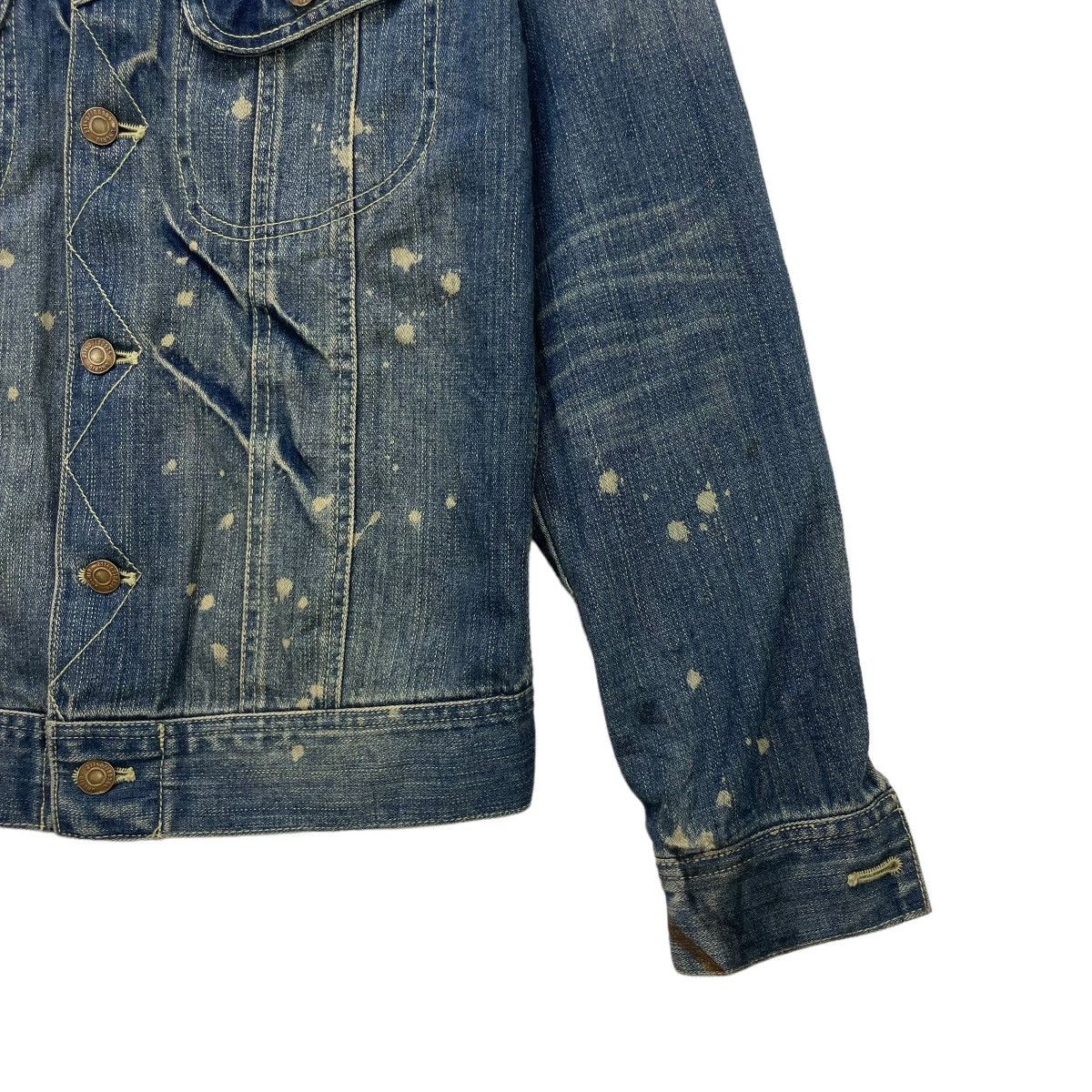 Japanese Brand Japanese Brand Ungrid Splashes Painted Denim Trucker Size M / US 6-8 / IT 42-44 - 5 Thumbnail