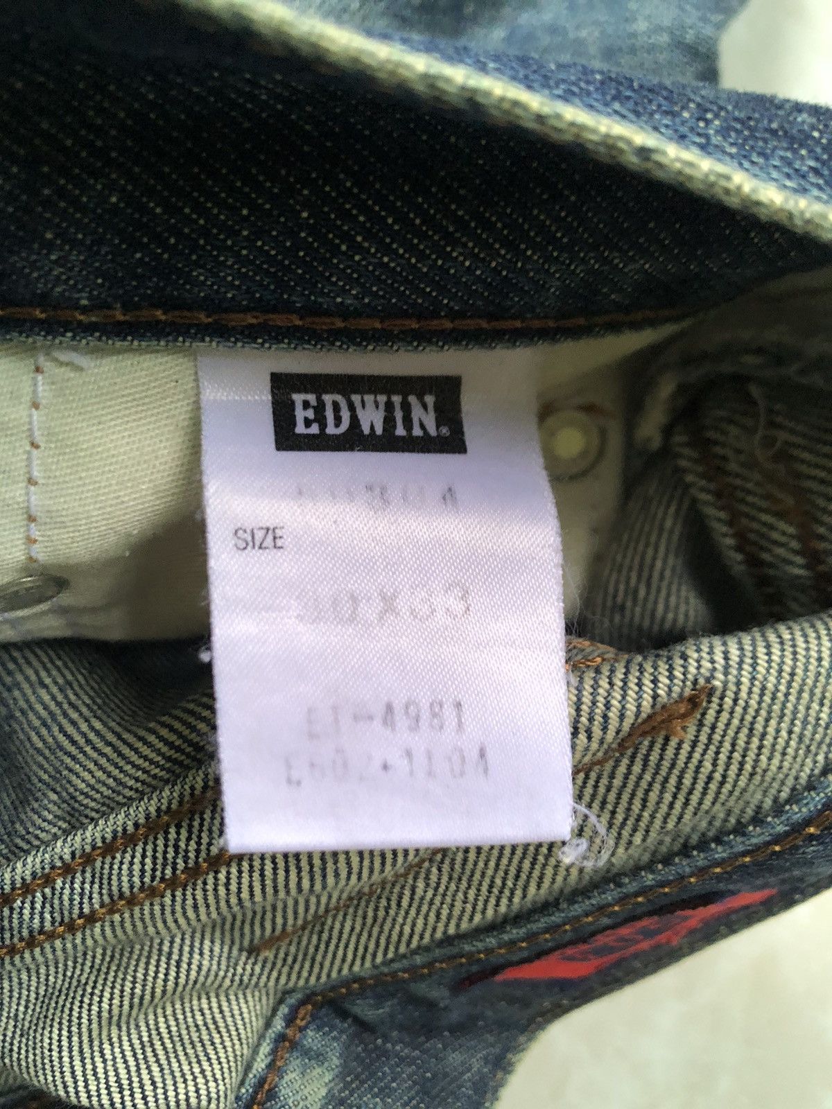 Edwin × Japanese Brand 🔥Edwin 503 Denim Jeans👖 Size US 30 / EU 46 - 15 Thumbnail