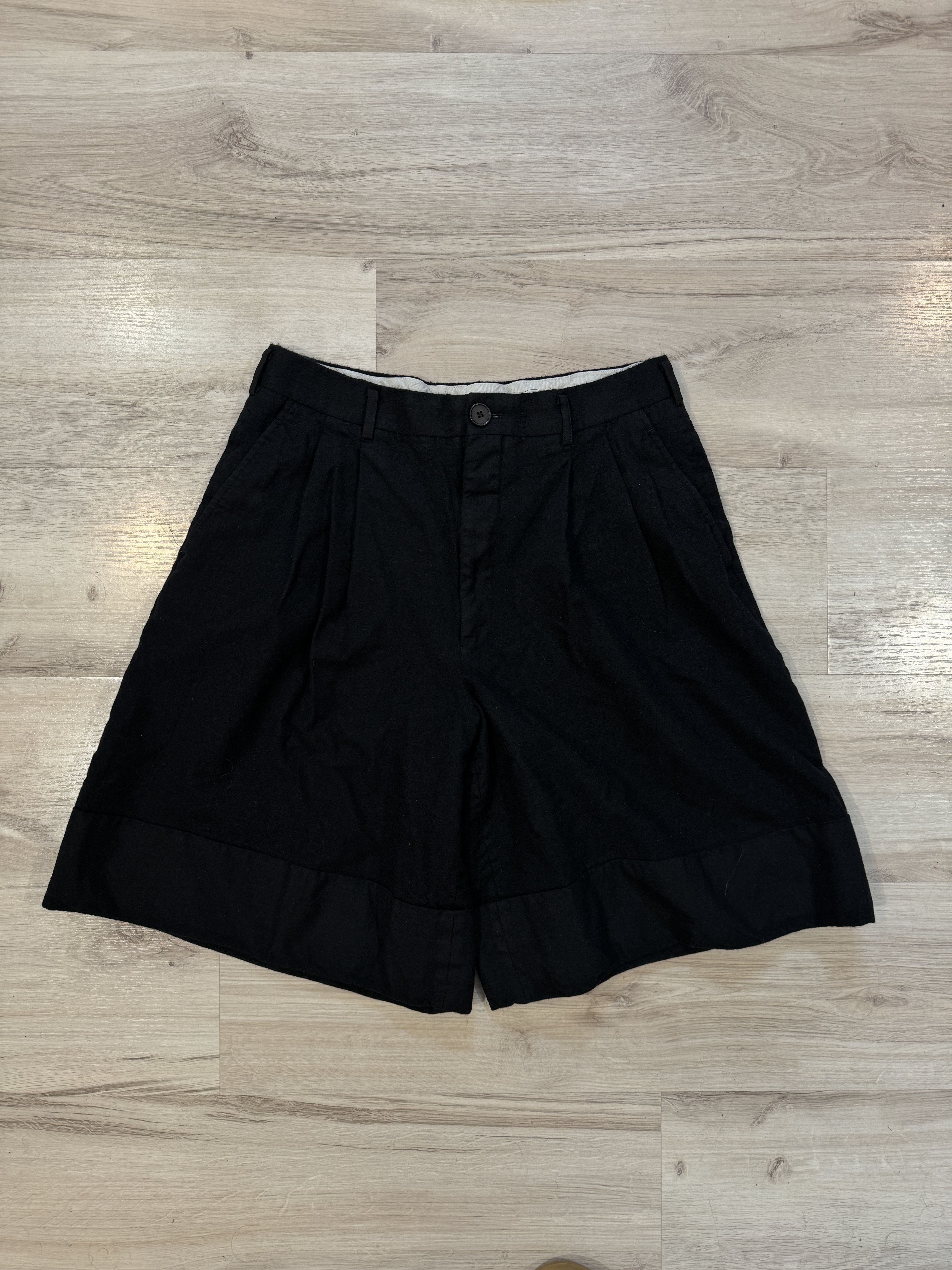 image of Comme Des Garcons Homme Plus Comme Des Garçons Homme Plus Wool Shorts in Black, Men's (Size 30)