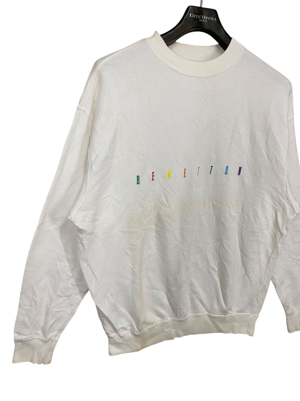 Benetton Vintage benetton spell out sweatshirt crewneck pullover Size US S / EU 44-46 / 1 - 3 Thumbnail