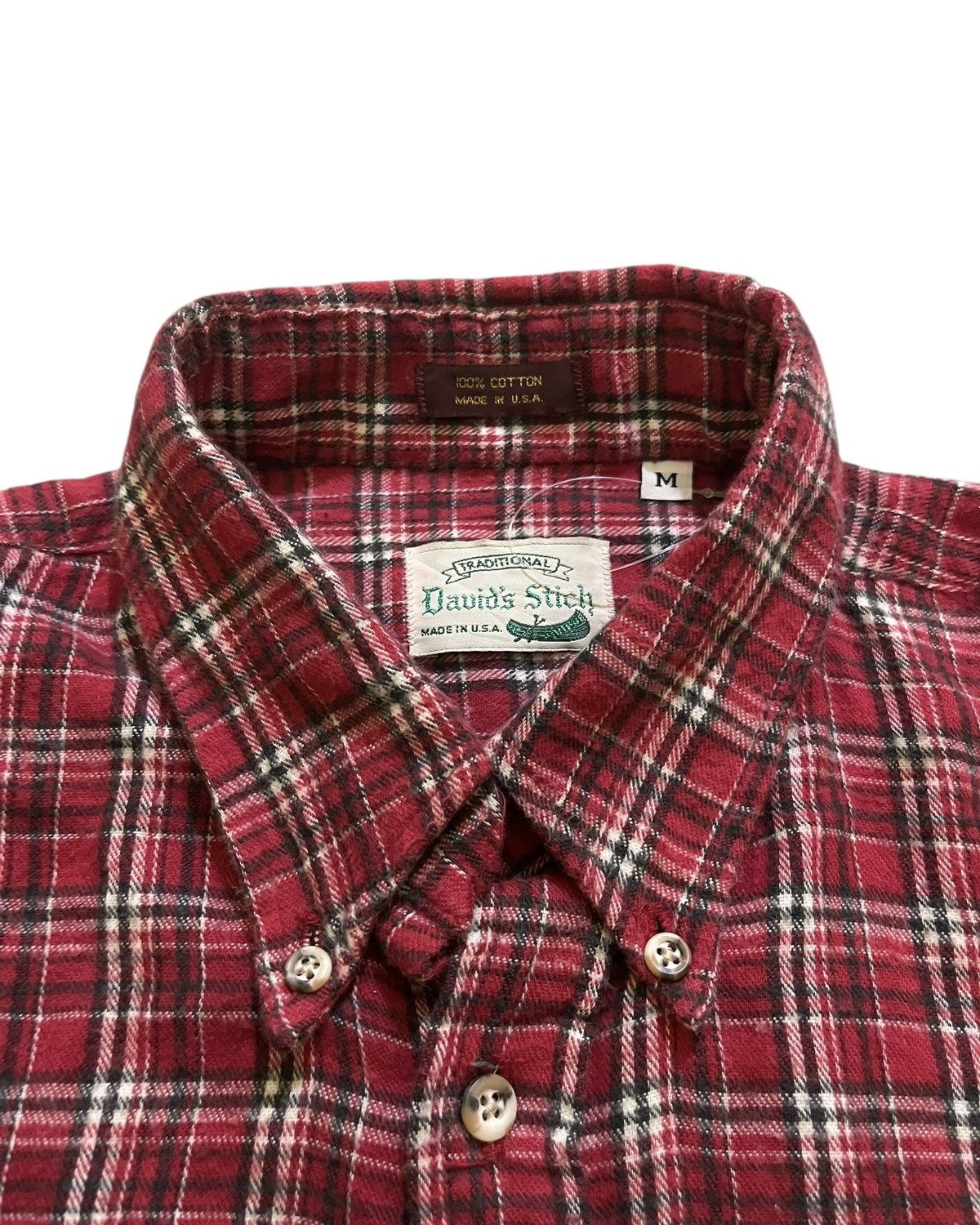 Vintage 1990s David’s Stitch Americana Style Work Flanel Size US M / EU 48-50 / 2 - 3 Thumbnail