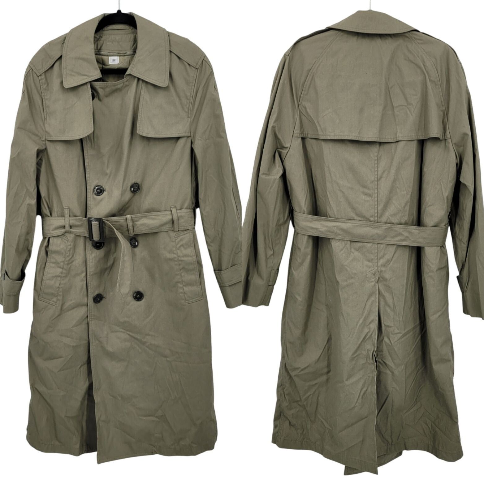 Vintage Vtg Military All-Weather Mens Trench Coat Sz 38R Khaki Doubl Size US M / EU 48-50 / 2 - 1 Thumbnail