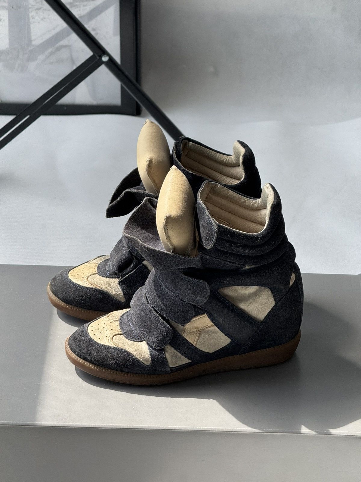 Isabel Marant Isabel Marant Bekett sneakers shoes beige Suede Wedge Size US 6 / IT 36 - 19 Thumbnail