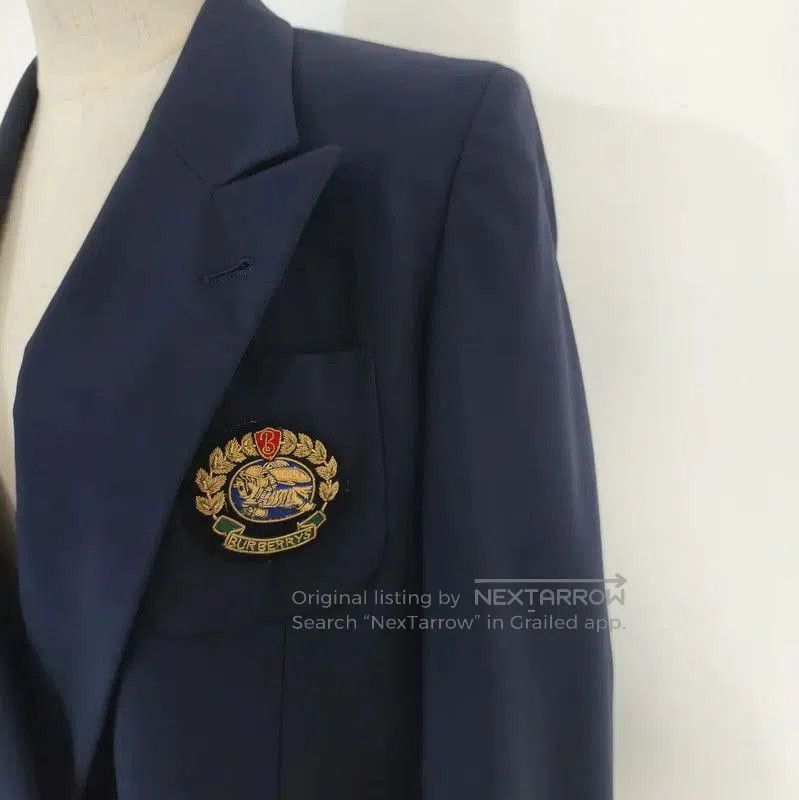 Burberry Burberry Women's Navy Wool Cardigan. Size M / US 6-8 / IT 42-44 - 3 Thumbnail