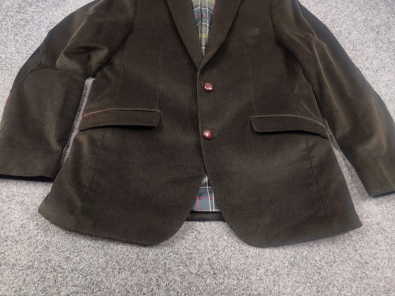 Barbour Barbour Dark green corduroy men's two buttons Blazer jacket Size US M / EU 48-50 / 2 - 6 Thumbnail