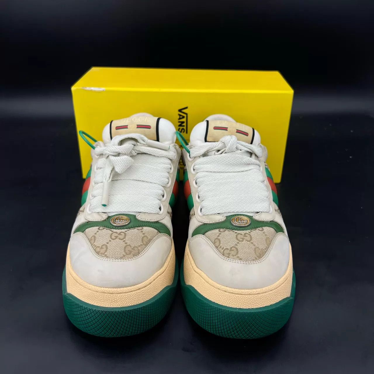Gucci Gucci Rhyton Enamel Green US9.5/EU43.5 Size US 10.5 / EU 43-44 - 2 Thumbnail