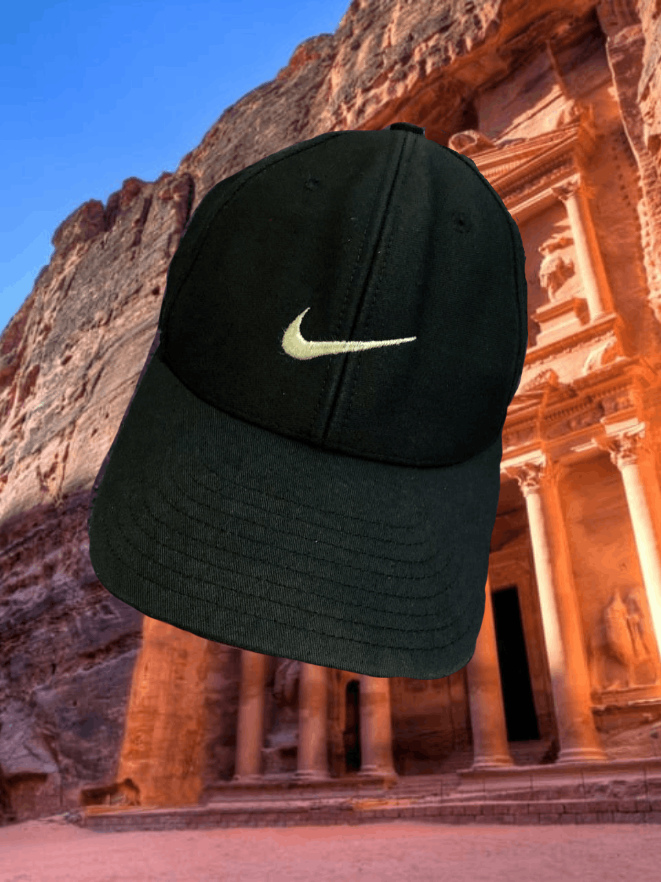 Nike black Hats Nike Vintage big logo Cap Y2K streetwear Size ONE SIZE - 1 Thumbnail