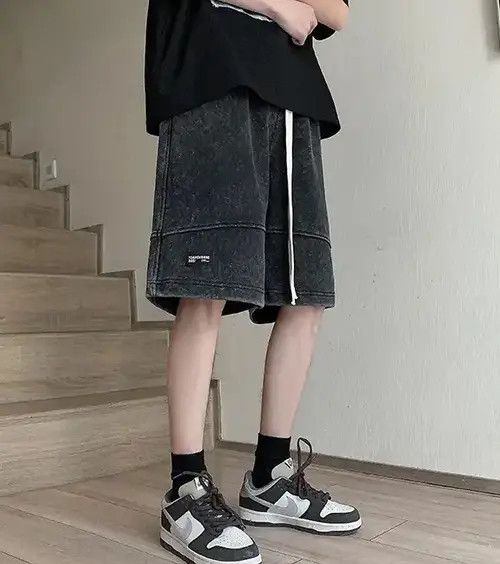 Japanese Brand Manami x Rina Summer Street Loose Straight Short Pant Size US 30 / EU 46 - 6 Thumbnail