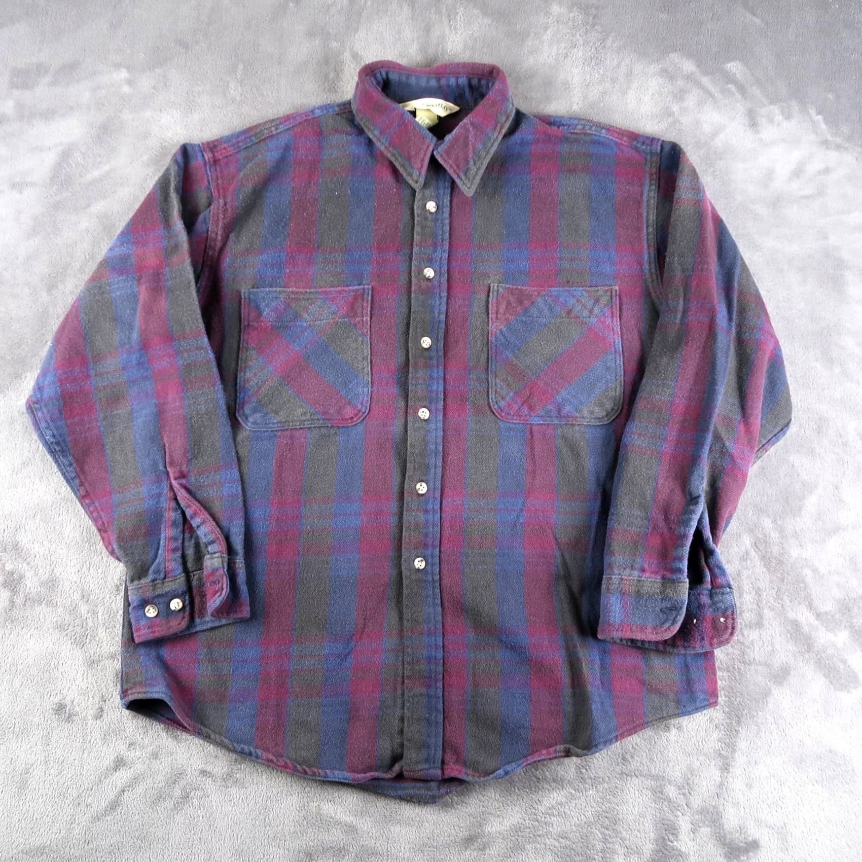 Vintage VINTAGE St Johns Bay Plaid Flannel Button Up Shirt Mens XL XLarge USA Made Size US XL / EU 56 / 4 - 2 Thumbnail