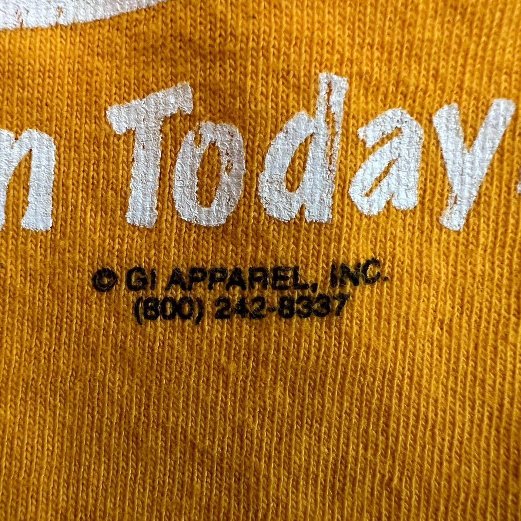 Delta VINTAGE Delta T-Shirt Mens XXL Yellow Banana Daiquiris Logo Graphic 100% Cotton Cocktail Theme Men Style Size US XXL / EU 58 / 5 - 6 Thumbnail