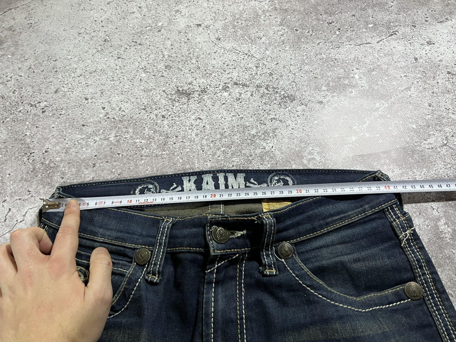 Japanese Brand Y2K Number Nine Style / Underground blue Flared Jeans 90s Size US 30 / EU 46 - 6 Thumbnail
