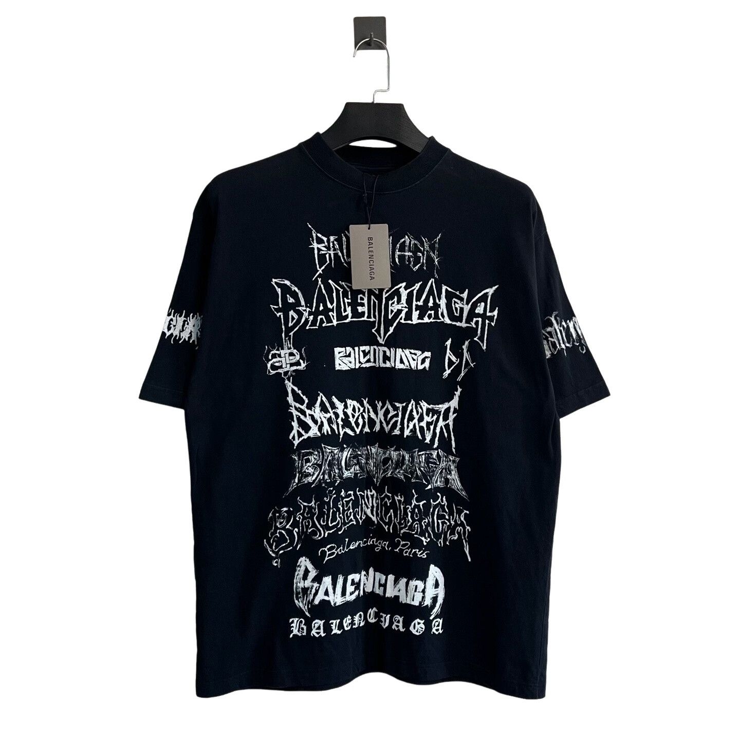 Balenciaga Balenciaga Graffiti Logo T-Shirt Size S Size US S / EU 44-46 / 1 - 1 Thumbnail