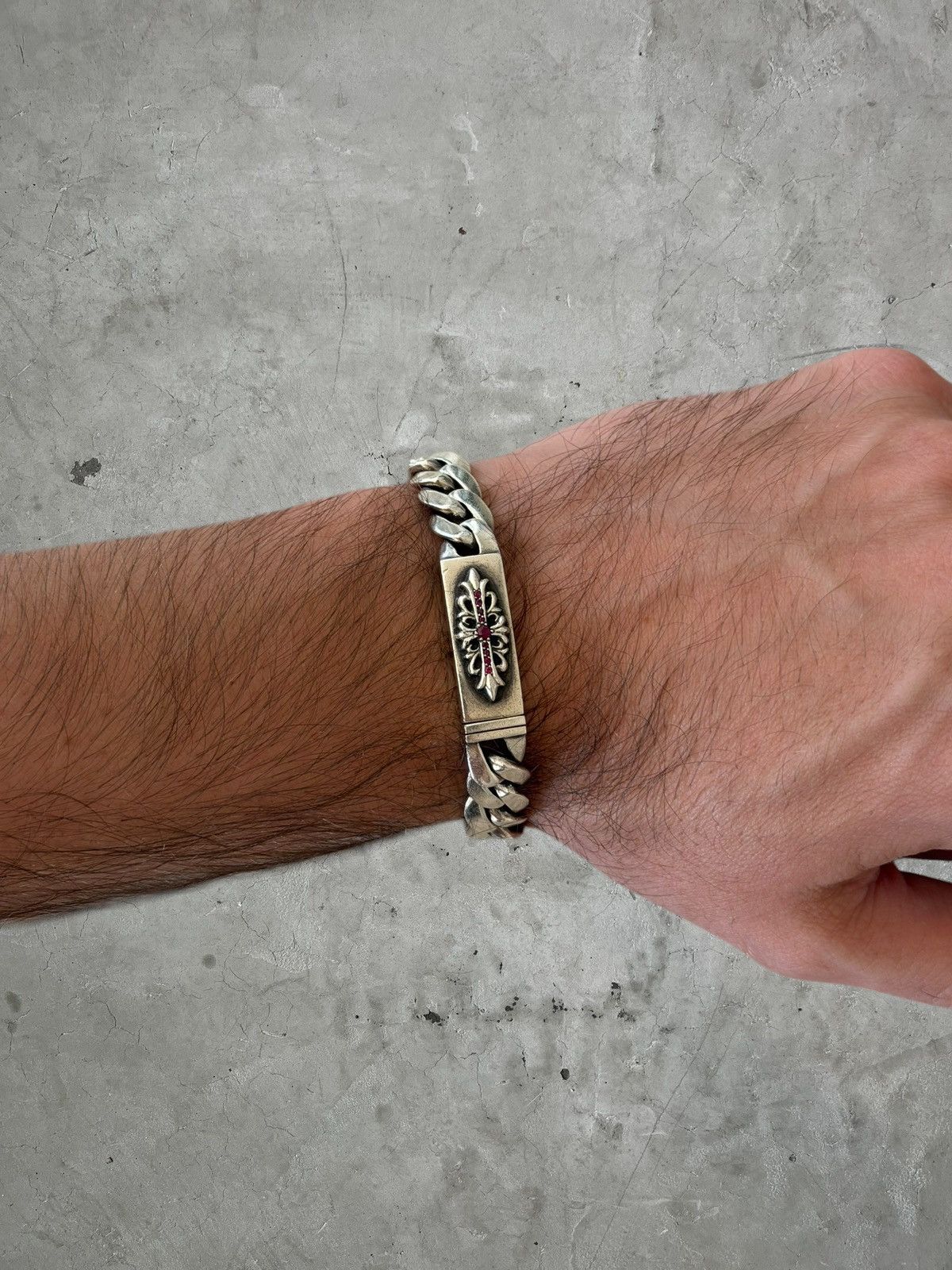 Chrome Hearts Chrome Hearts Ruby Floral Bracelet Size ONE SIZE - 3 Thumbnail