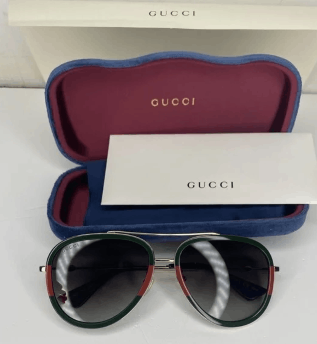 Gucci Gucci New GG0159SN 003 Aviator Sunglasses | Grailed display picture 3