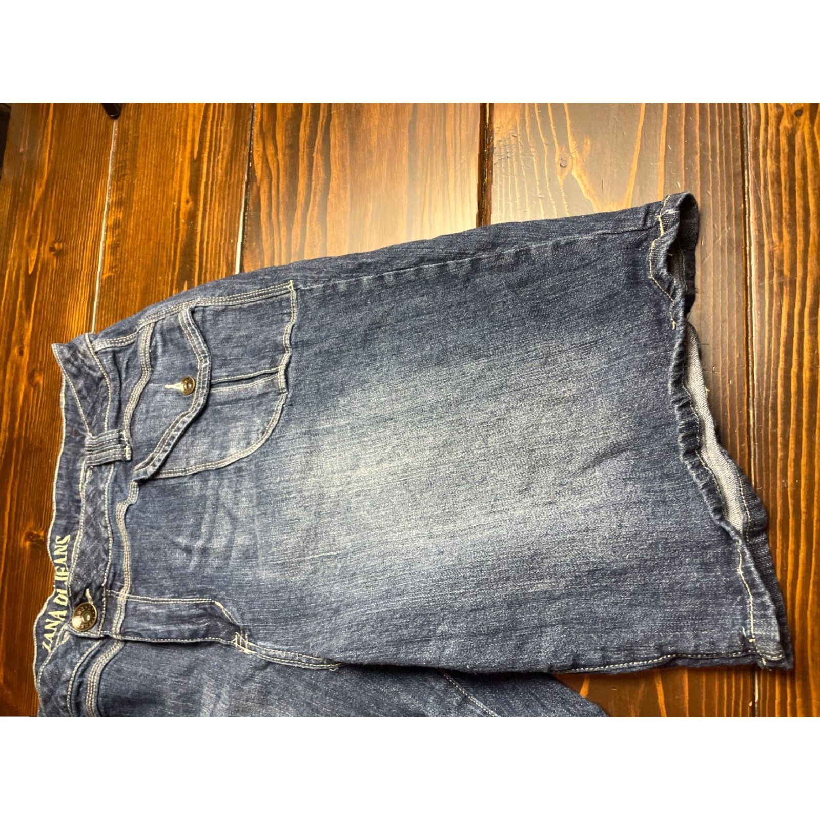 Denime ZANA DI JEANS Bermuda Shorts Women's Size 26 Blue Denim Pouch Pocket with Flap Bermuda Shorts Jeans Pouch Flap Blue Womens 26 Zana Di Jeans Size 26" / US 2 / IT 38 - 5 Thumbnail
