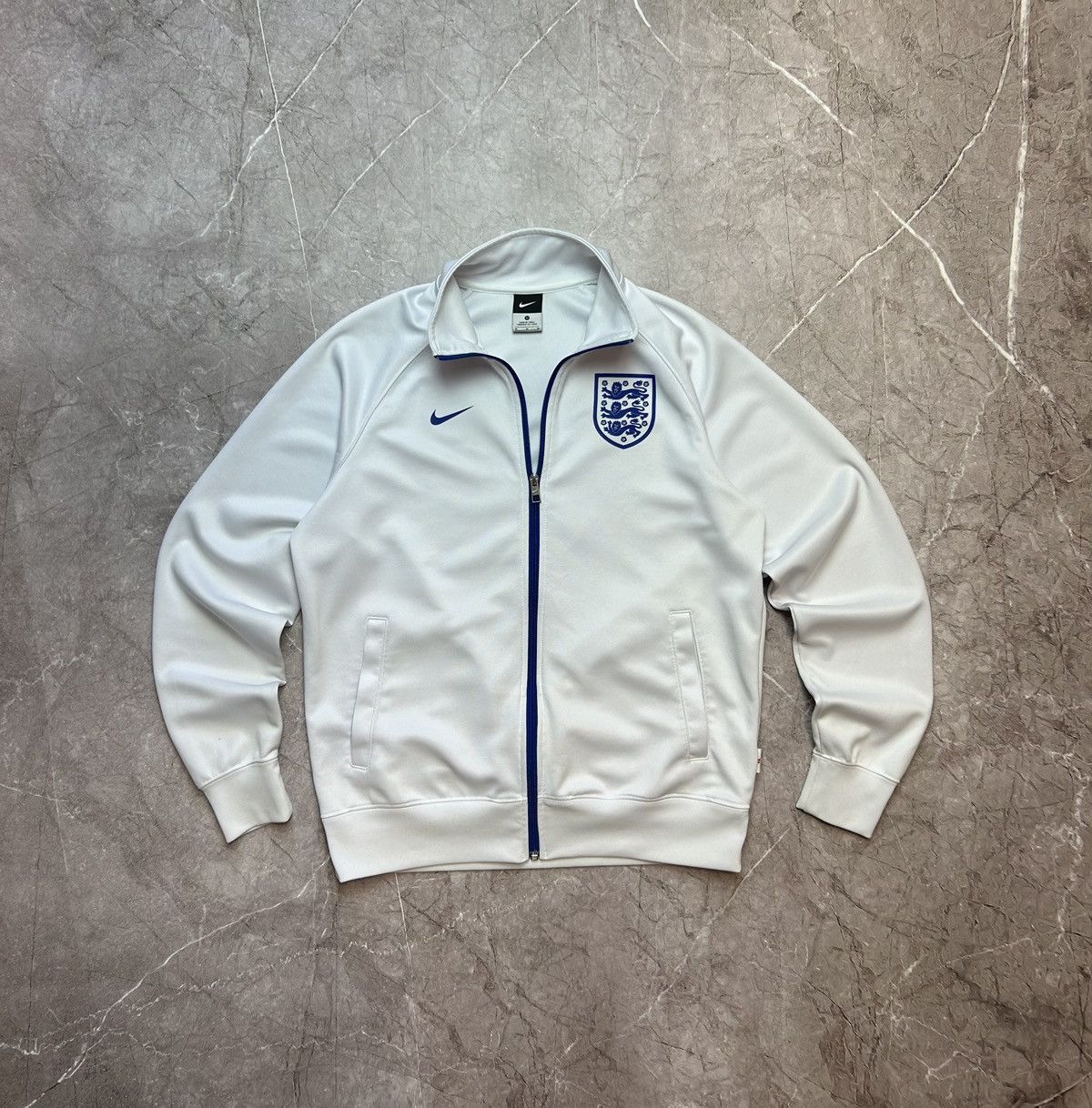 Nike × Vintage BLOKECORE VINTAGE nike ENGLAND FOOTBALL SOCCER JACKET Size US M / EU 48-50 / 2 - 2 Thumbnail