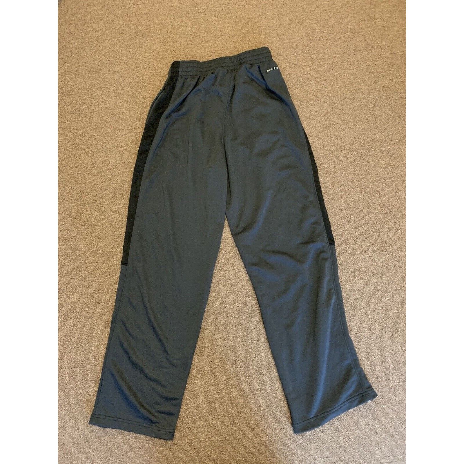 Nike Nike Pants Mens L Grey Black Jogger Sweatpants Dri Fit Size US 35 - 2 Thumbnail