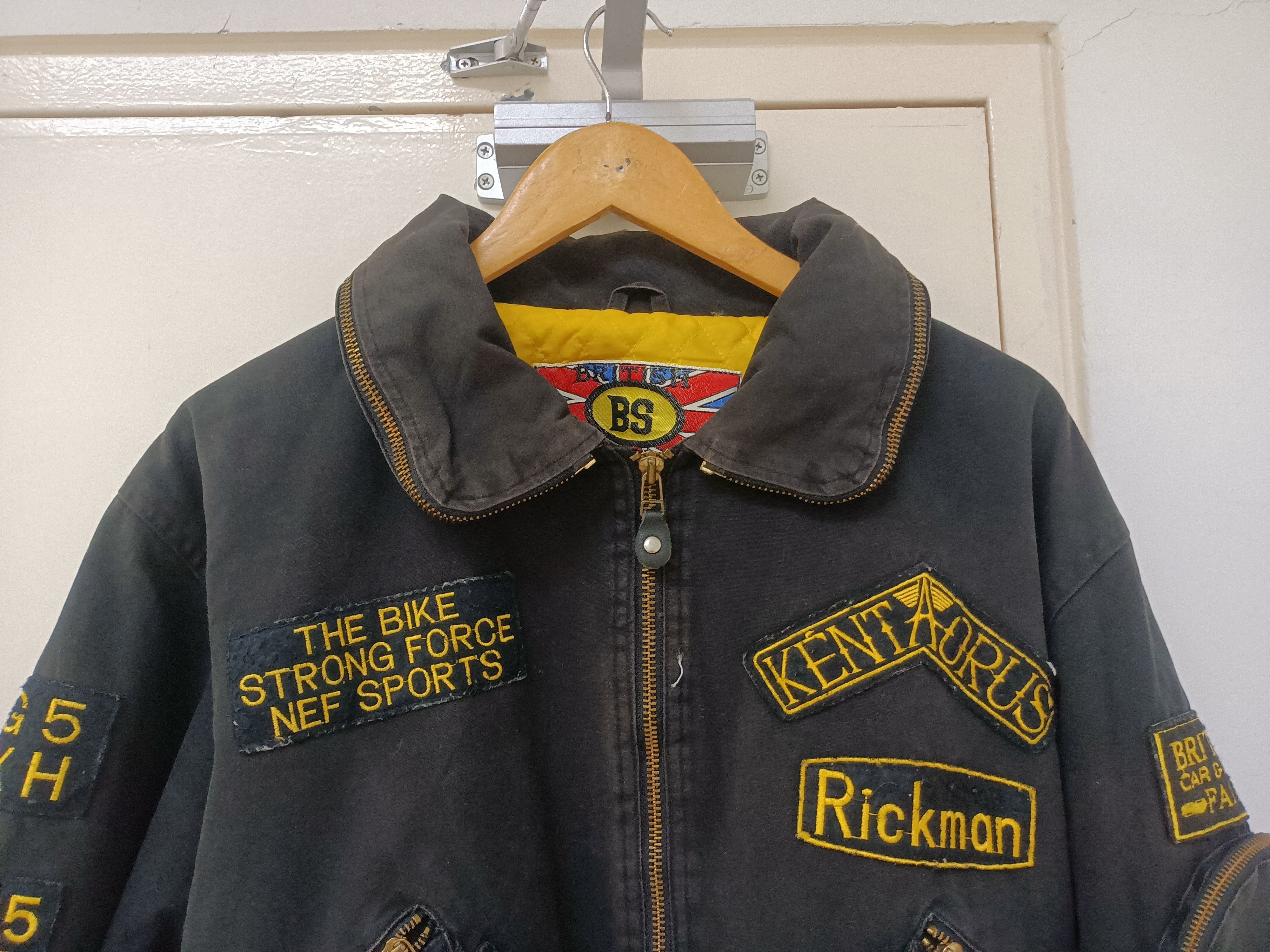 Vintage Vintage British Swooplex Biker Bomber Patches Jacket Size US XL / EU 56 / 4 - 2 Thumbnail