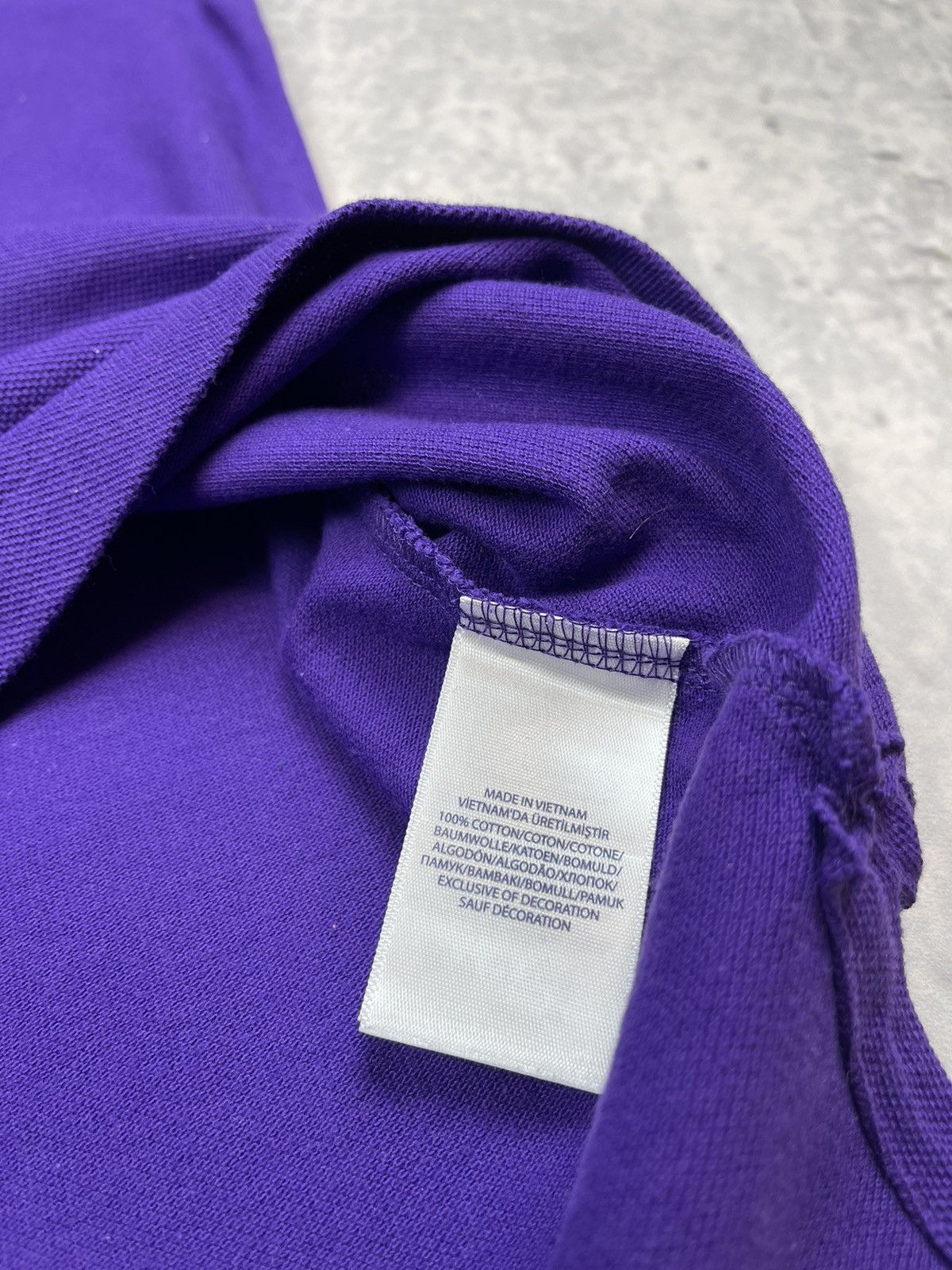 Polo Ralph Lauren × Vintage Vintage Polo Chief Keef awesome purple tee Size US L / EU 52-54 / 3 - 6 Thumbnail