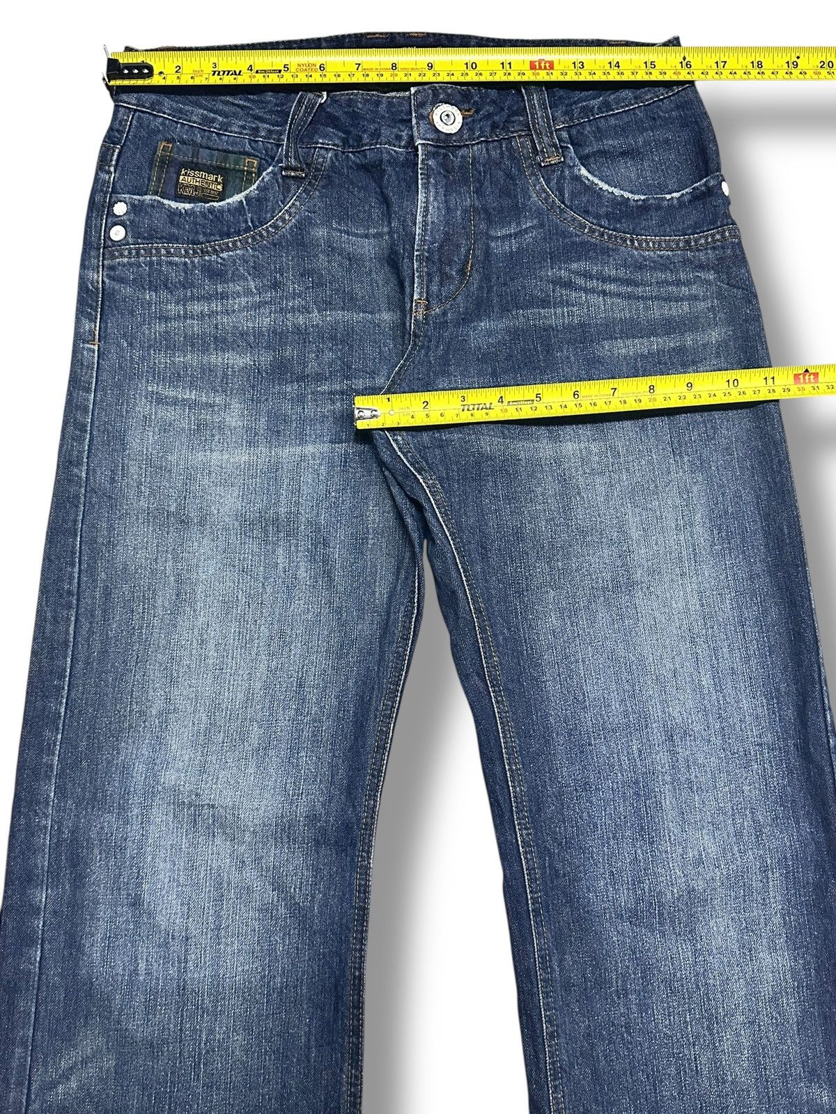 Japanese Brand × Le Grande Bleu (L.G.B.) Kissmark Distressed Jeans With Wideleg and Faded Wash Size US 32 / EU 48 - 14 Thumbnail