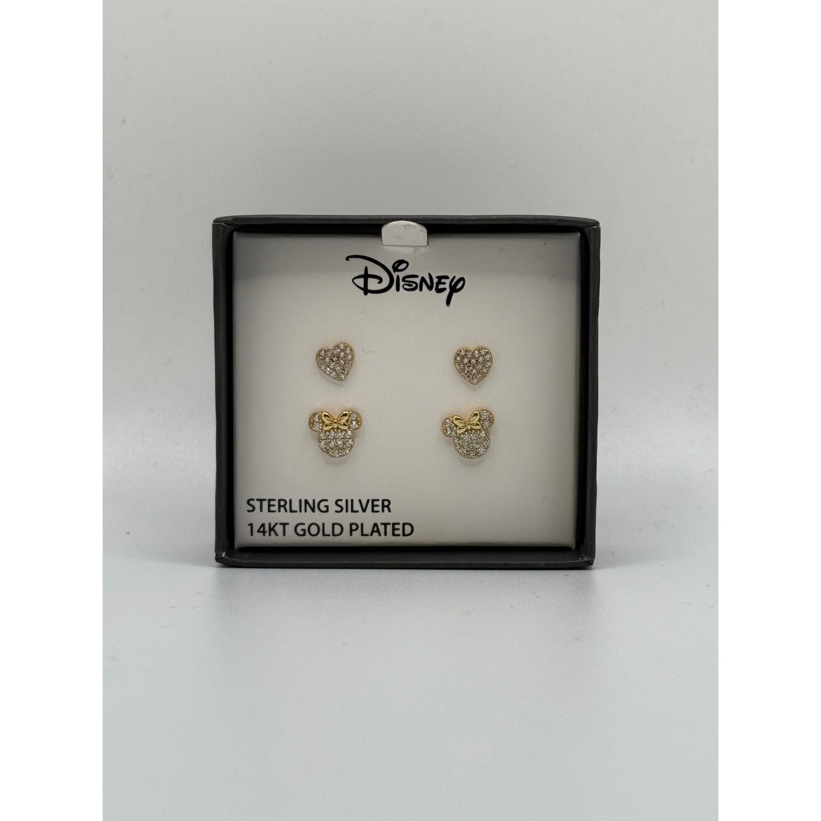 Disney NEW-SterlingSilver 14KtGoldPlated CubicZirconia Minnie Set Size ONE SIZE - 2 Thumbnail