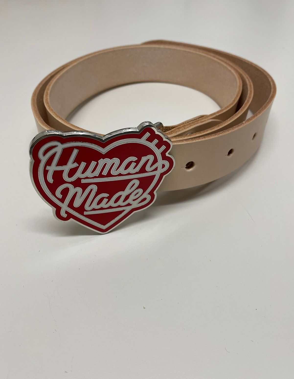 Human Made Human Made Heart Badge Leather Belt