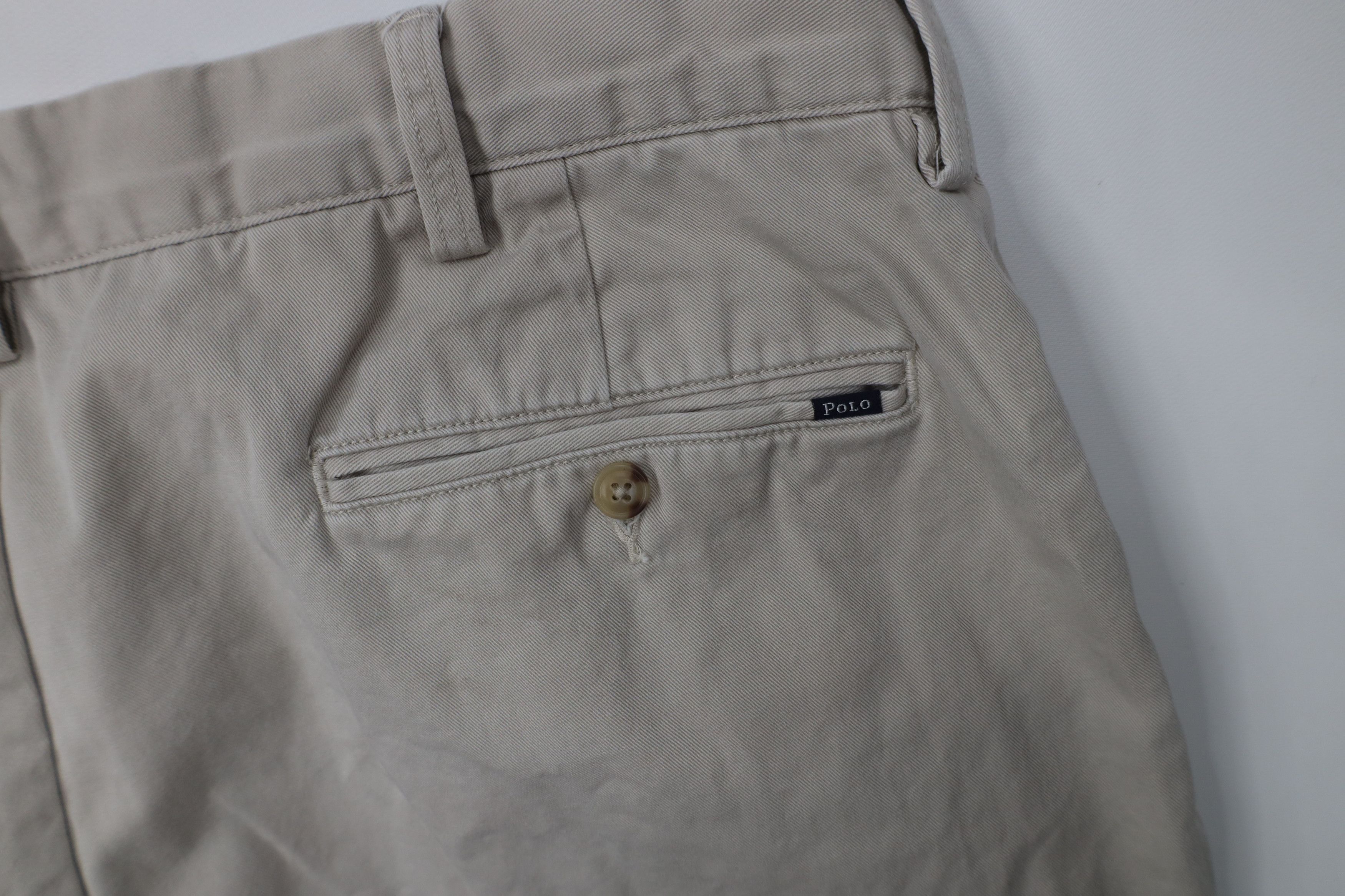 Polo Ralph Lauren Vintage Ralph Lauren Fit Wide Leg Chino Pants Beige Cotton Size US 38 / EU 54 - 15 Thumbnail