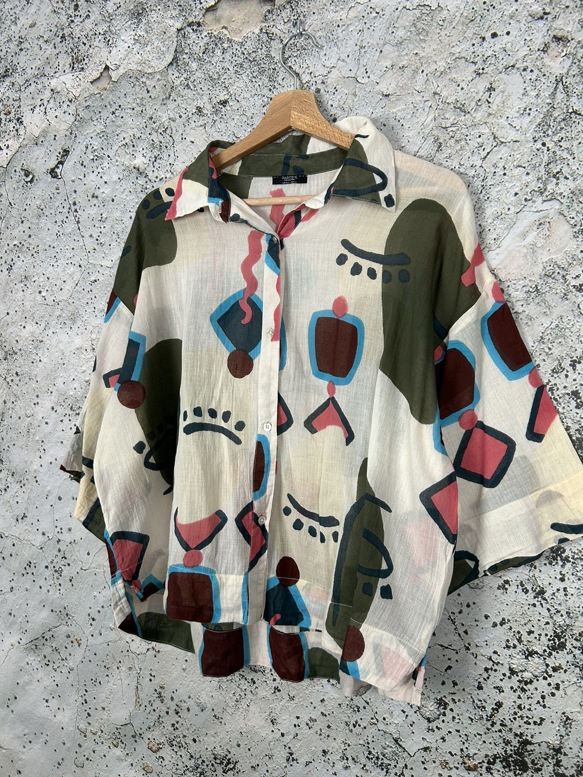 Vintage Vintage Hawaiian Baggy Boxy Shirt Hype Streetwear Rare Size US M / EU 48-50 / 2 - 2 Thumbnail