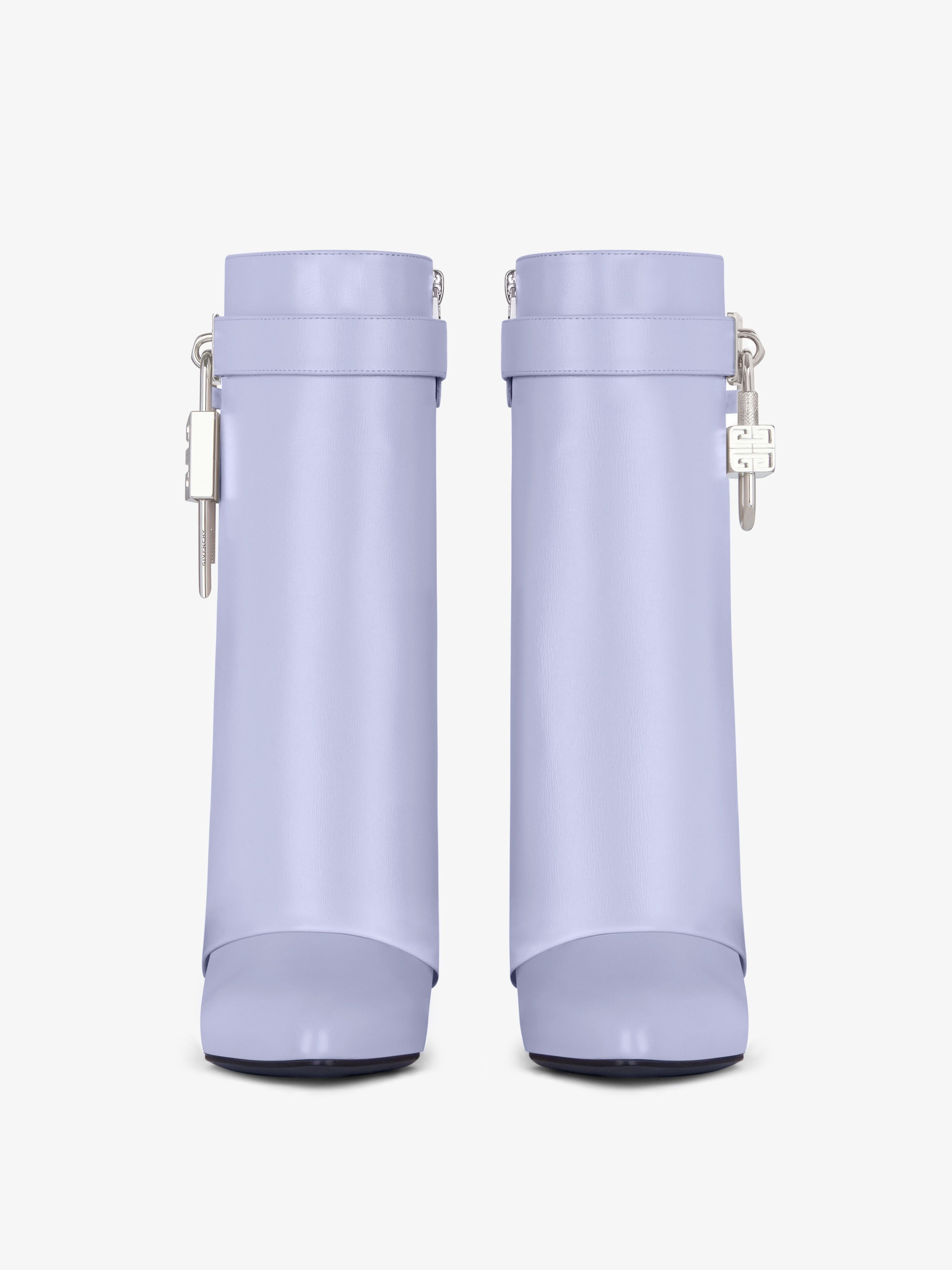 Givenchy o1srvl11e0525 Shark Lock Ankle Boots 90mm in Lavender Size US 5 / IT 35 - 3 Thumbnail