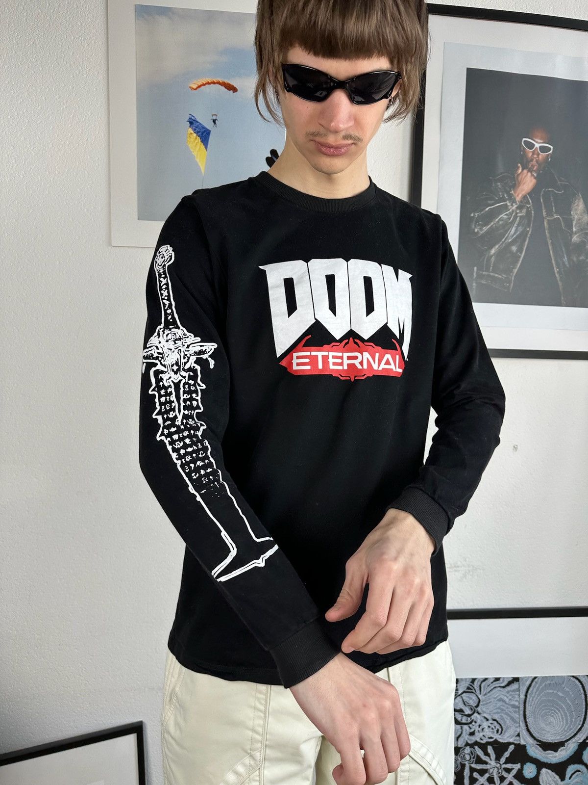 The Game × Vintage Vintage Doom Game Faded Graphic Tee 00s Size US M / EU 48-50 / 2 - 1 Thumbnail
