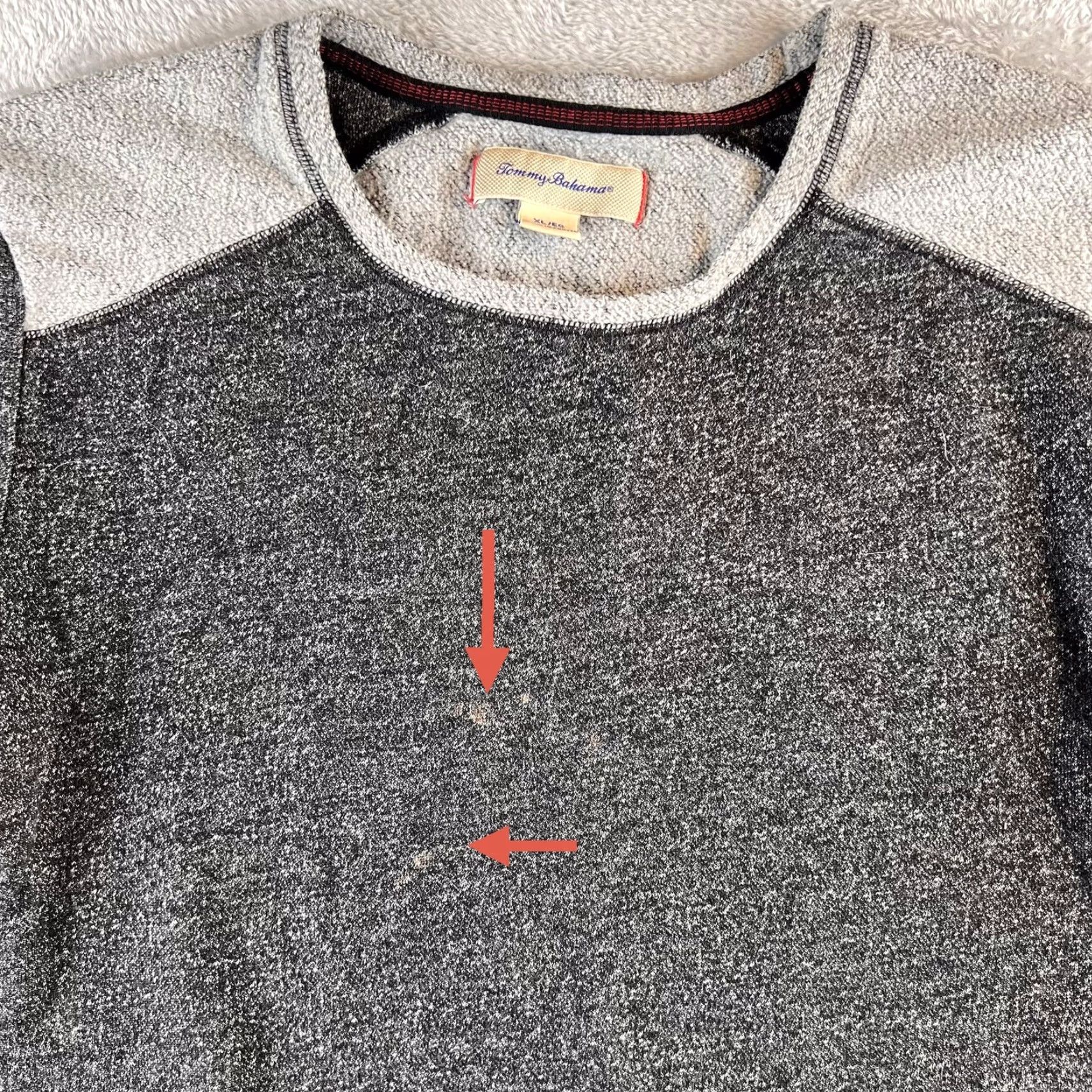Tommy Bahama VINTAGE Tommy Bahama Sweater Men’s XL Gray Long Sleeve Fleece Stretch Read Size US XL / EU 56 / 4 - 3 Thumbnail