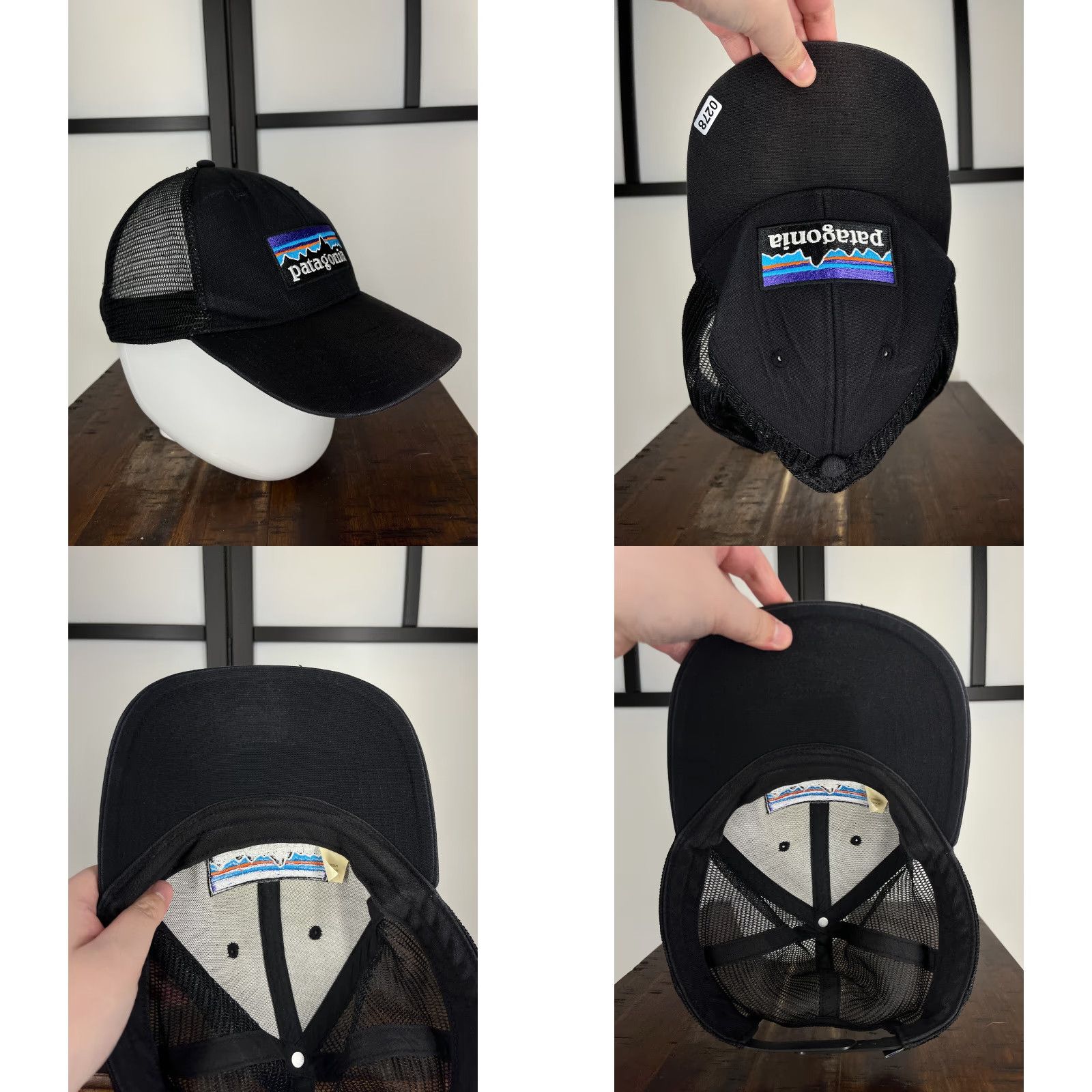 Patagonia Patagonia Hat Cap Snap Back Adult One Size Black Embroidered Trucker Fitz Roy Hat Cap Trucker Adult One Size Black Embroidered Fitz Roy Patagonia Mens Size ONE SIZE - 8 Thumbnail