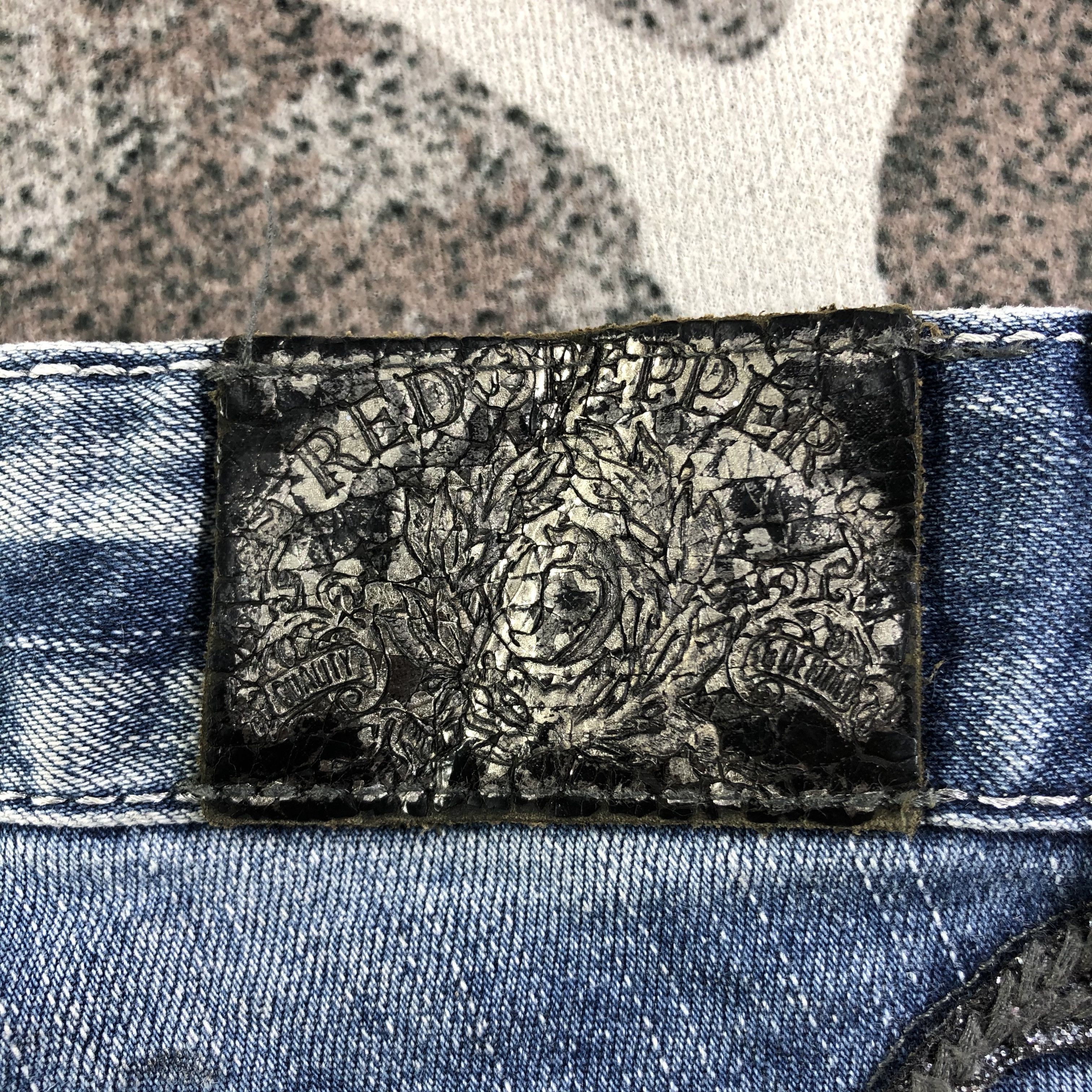 Japanese Brand Red Pepper Faded Blue Flare Jeans KJ1976 Size 25" / US 0 / IT 36 - 5 Thumbnail