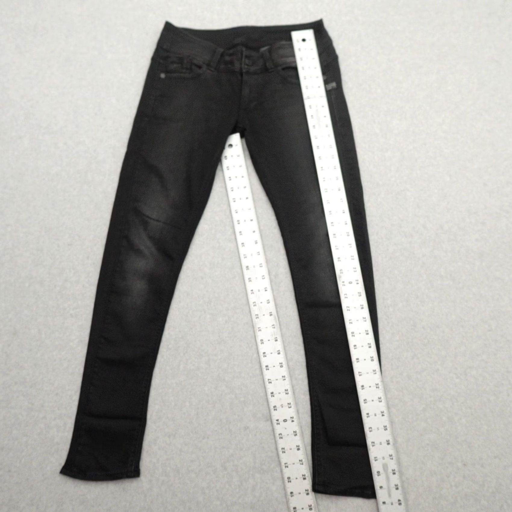G-Star G-Star Jeans Womens 30 (30X29) Lynn Super Skinny Black Stretch Denim Jeans Size 30" / US 8 / IT 44 - 3 Thumbnail
