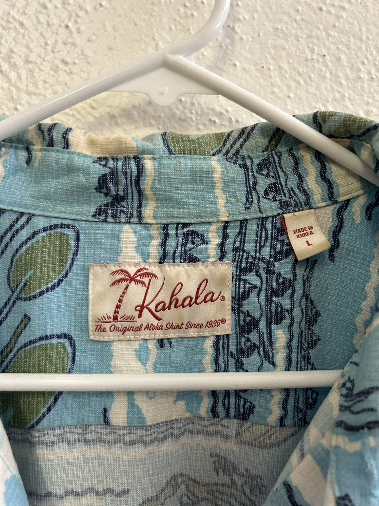 Kahala VINTAGE KAHALA HAWAII BLUE DIAMOND HEAD SHIRT SIZE L Size US L / EU 52-54 / 3 - 2 Thumbnail
