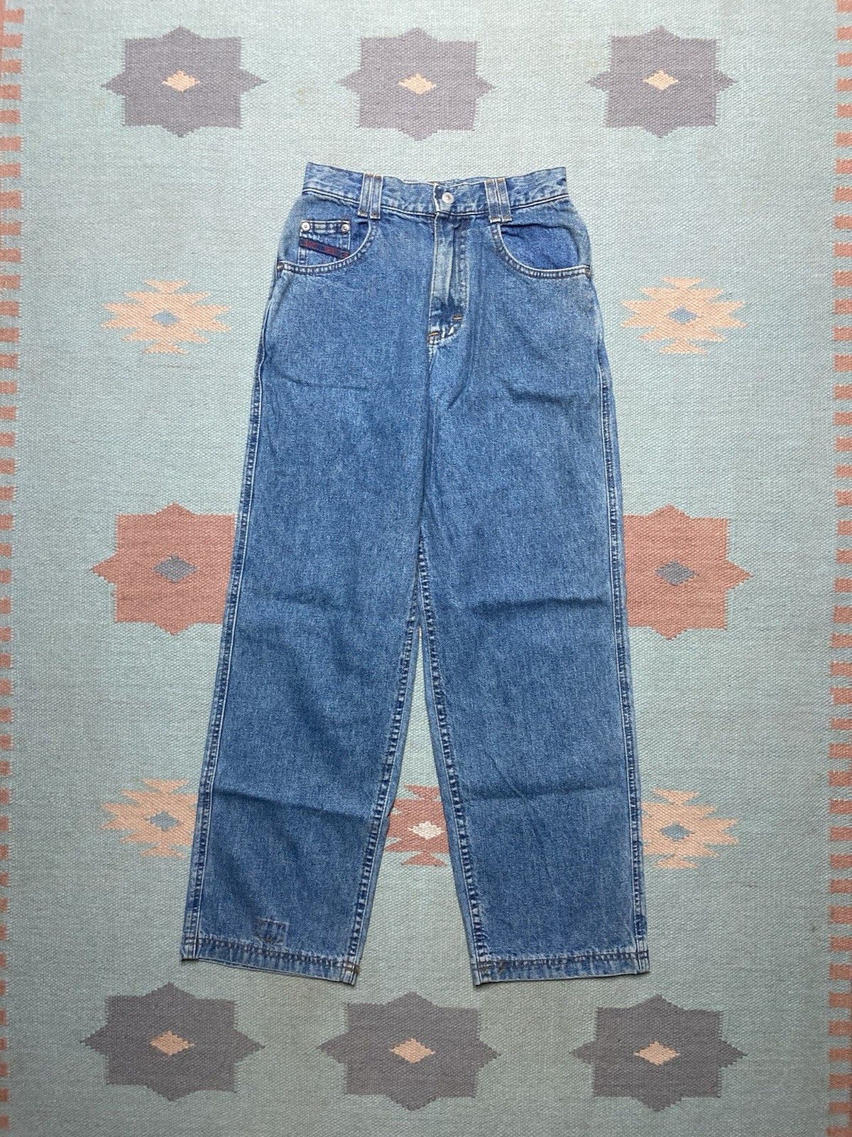 Vintage lee denim jeans straight leg Union USA women’s size 12 24x27 Size 24" / US 00 / IT 34 - 1 Thumbnail