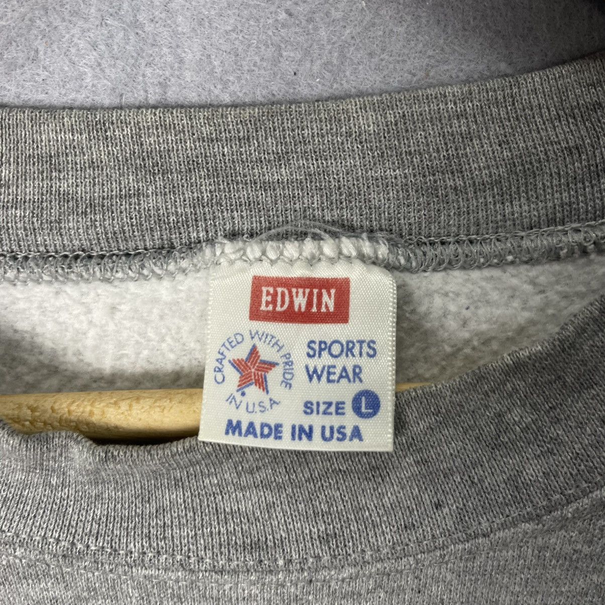 Edwin Vintage 80s Edwin Western Outdoor Crewneck Sweatshirt Gray Size US L / EU 52-54 / 3 - 7 Thumbnail