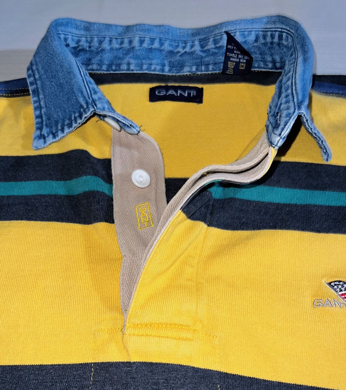 Gant × Vintage VINTAGE GANT USA RUGBY LS Size US XL / EU 56 / 4 - 10 Thumbnail