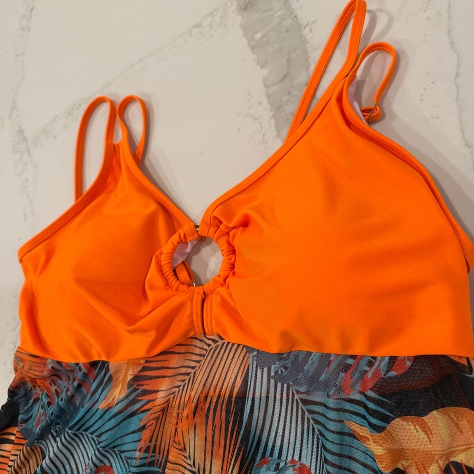 Shein SHEIN Swim Strappy Tankini & Shorts Bathing Suit Womens 4XL Size ONE SIZE - 4 Thumbnail